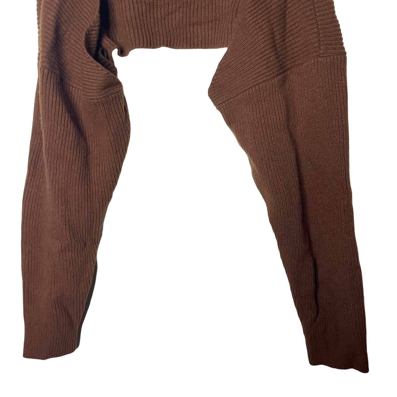 Frankie Shop Frankie Shop Brown Knitted Bolero Shrig Cardigan sleeves M Size M / US 6-8 / IT 42-44 - 5 Thumbnail