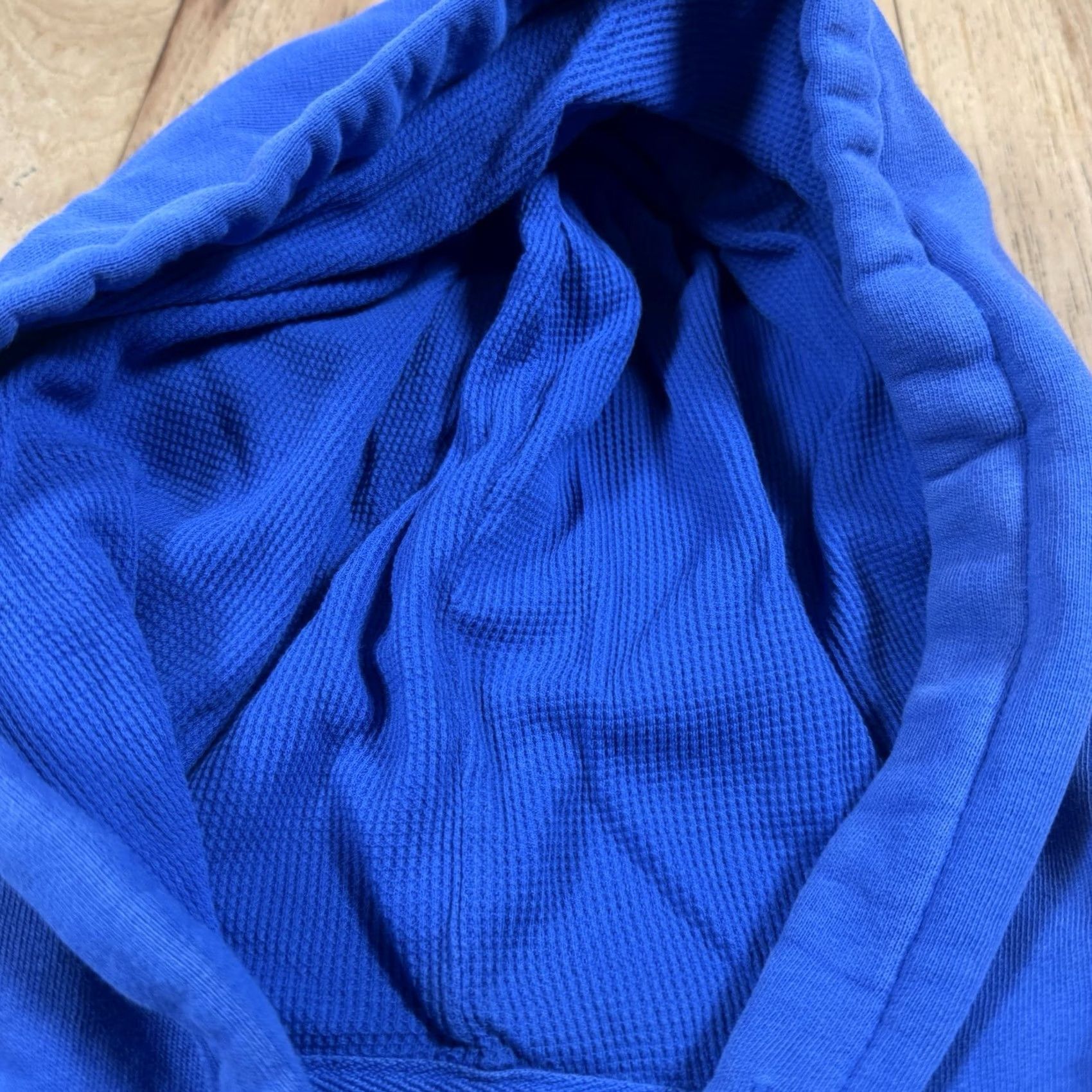 Polo Ralph Lauren Polo Ralph Lauren Hoodie Full Zip Hooded Sweatshirt Mens XL Blue Waffle Zip Front Size US XL / EU 56 / 4 - 4 Thumbnail