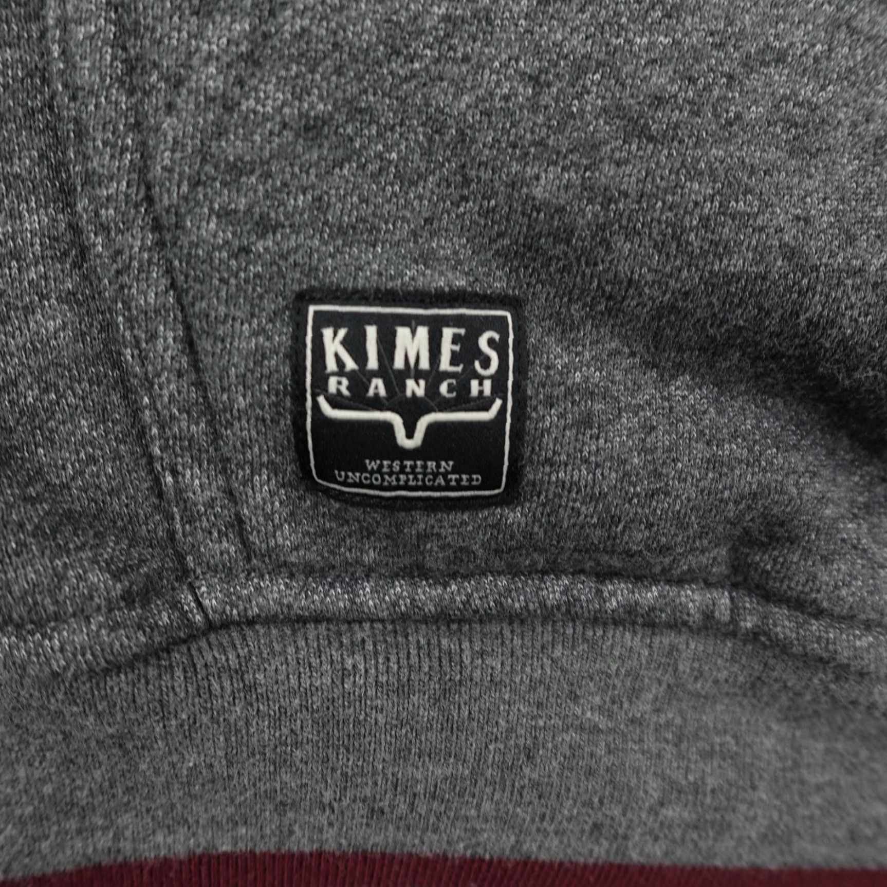 Vintage Kimes Ranch Sweatshirt Mens XL Gray 1/4 Zip QZ Pullover Sweater Western Rodeo Size US XL / EU 56 / 4 - 6 Thumbnail