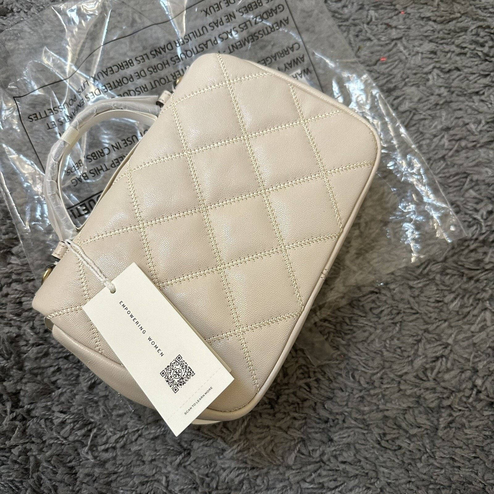 Tory Burch NWT Tory Burch 153399 Willa Mini Top Handle Bag IN BRIE Size ONE SIZE - 3 Thumbnail