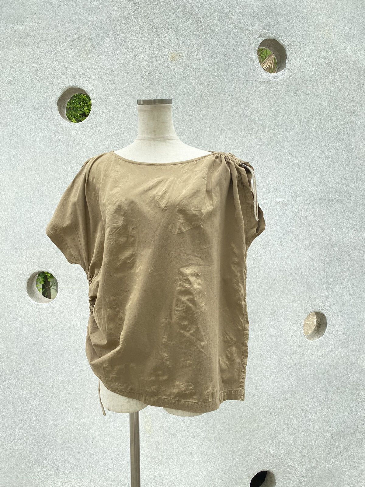 Issey Miyake Issey Miyake vintage 1981 brown blouse Size ONE SIZE - 7 Thumbnail