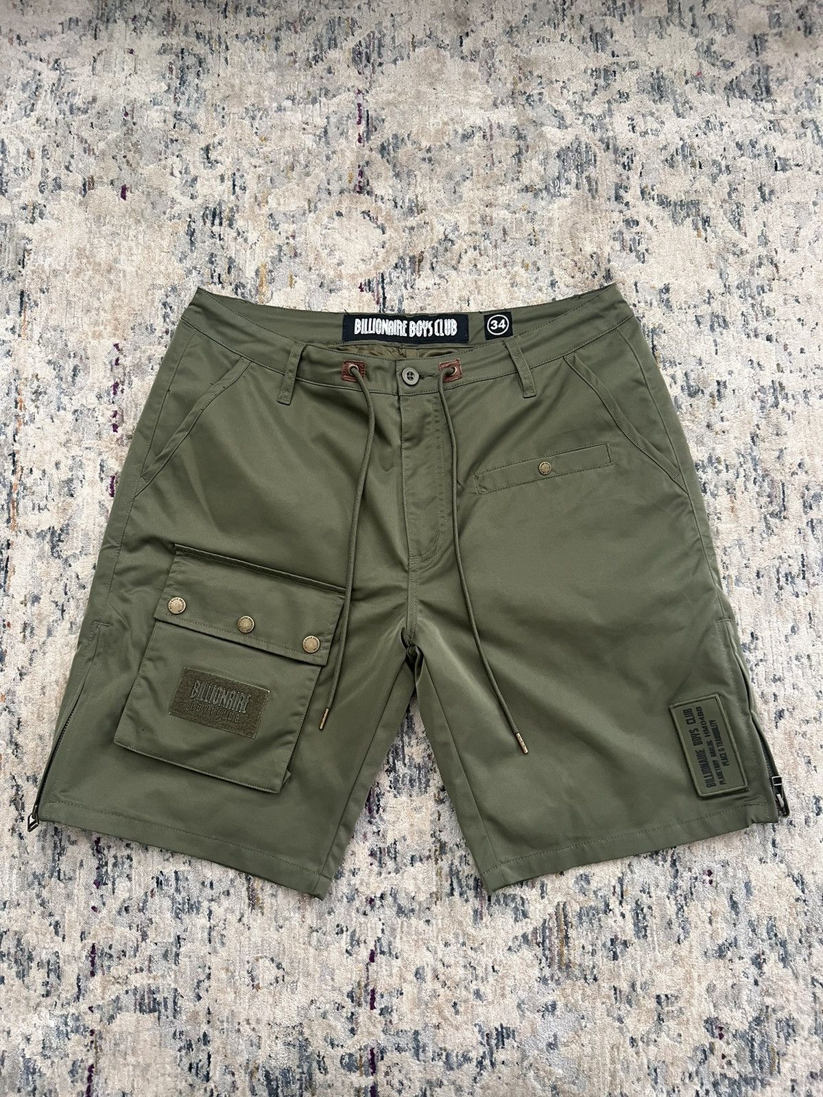 Billionaire Boys Club Billionaire Boys Club Army Satin Cargo Shorts Sz 34 Size US 34 / EU 50 - 1 Thumbnail
