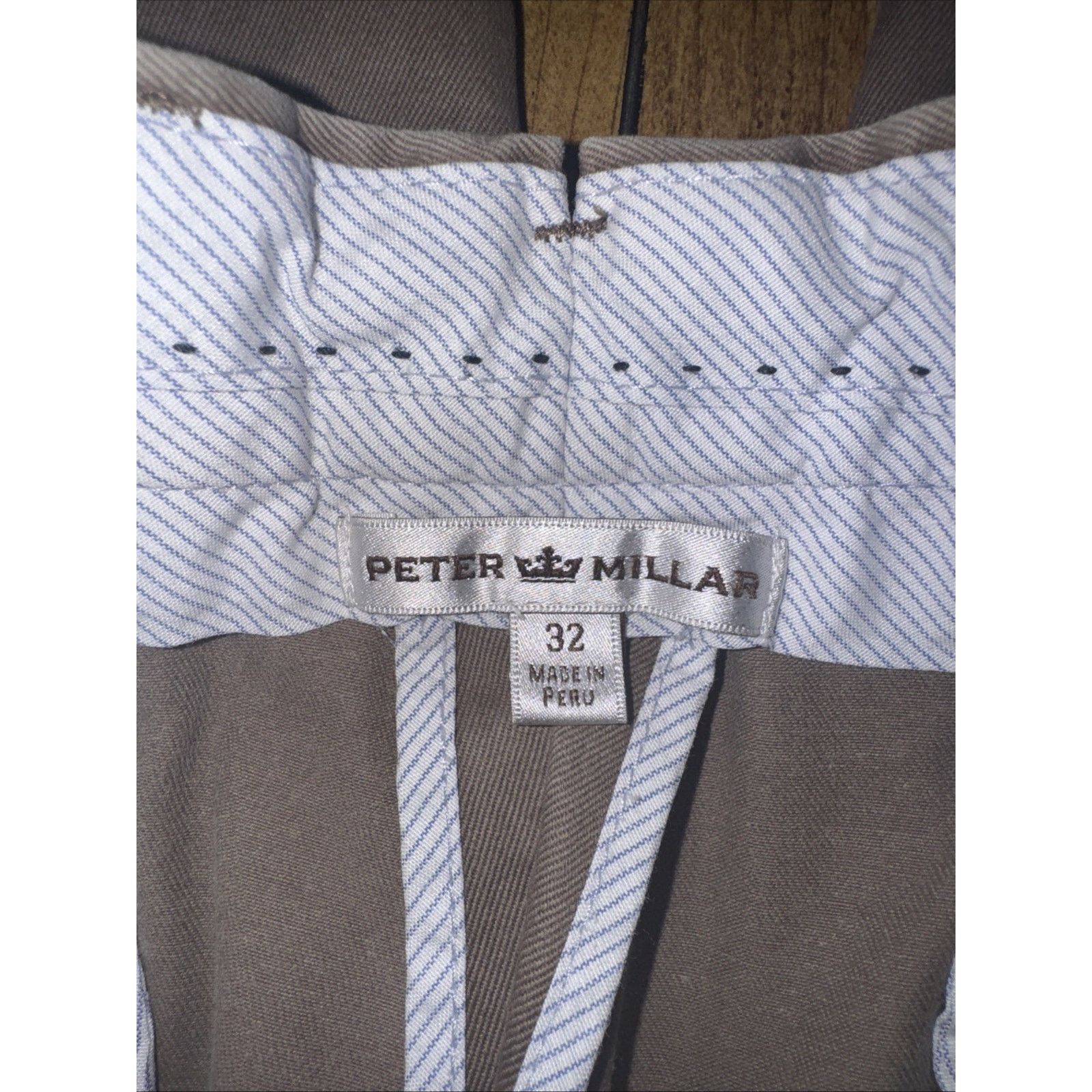 Peter Millar Peter Millar Slim Chino Pants 32x28 Khaki Golf Casual Size US 32 / EU 48 - 5 Thumbnail