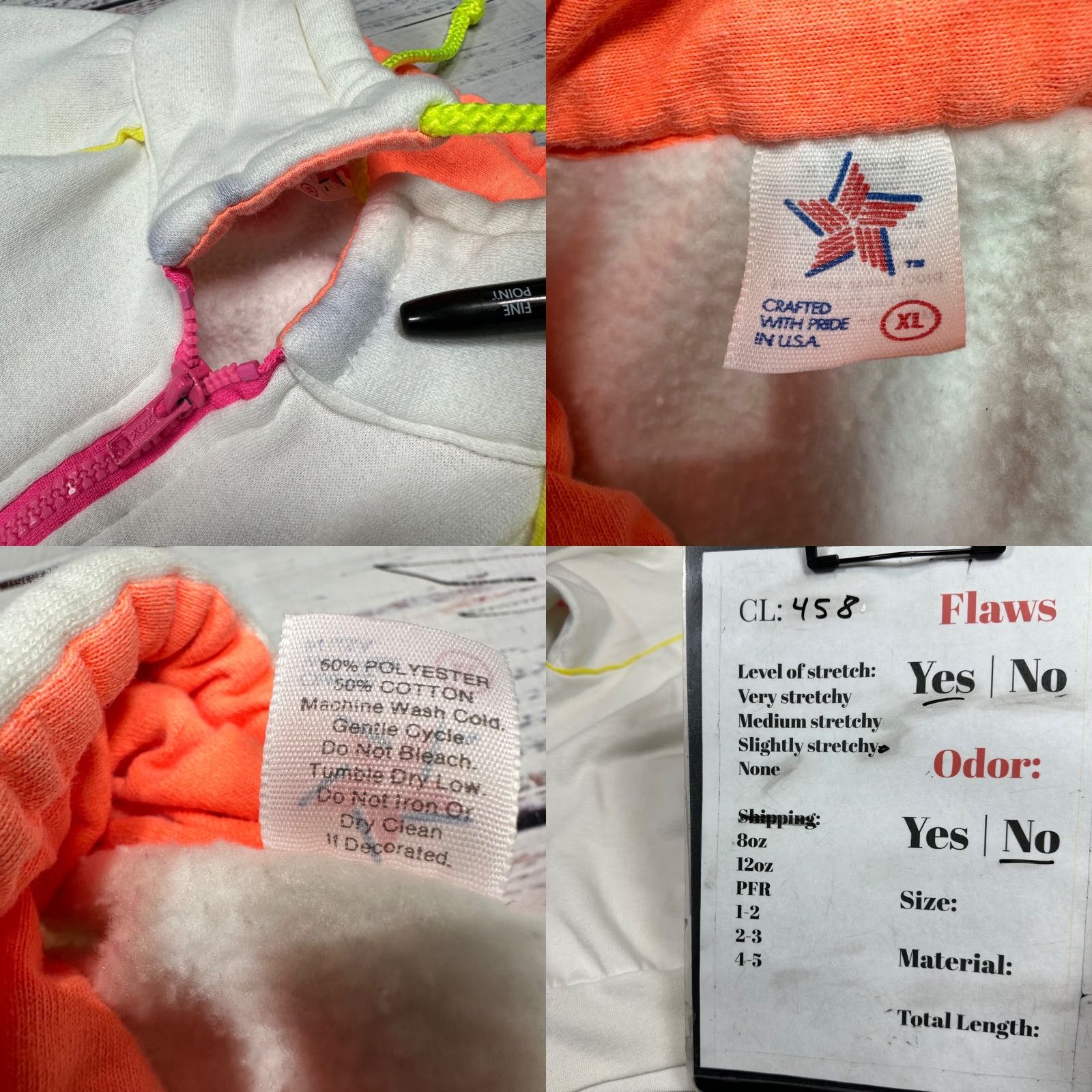 Vintage Vintage 80's Womens Pullover Sweatshirt White XL San Francisco 3/4 Slvs 1/4 Zip Sweatshirt Size XL / US 12-14 / IT 48-50 - 8 Thumbnail