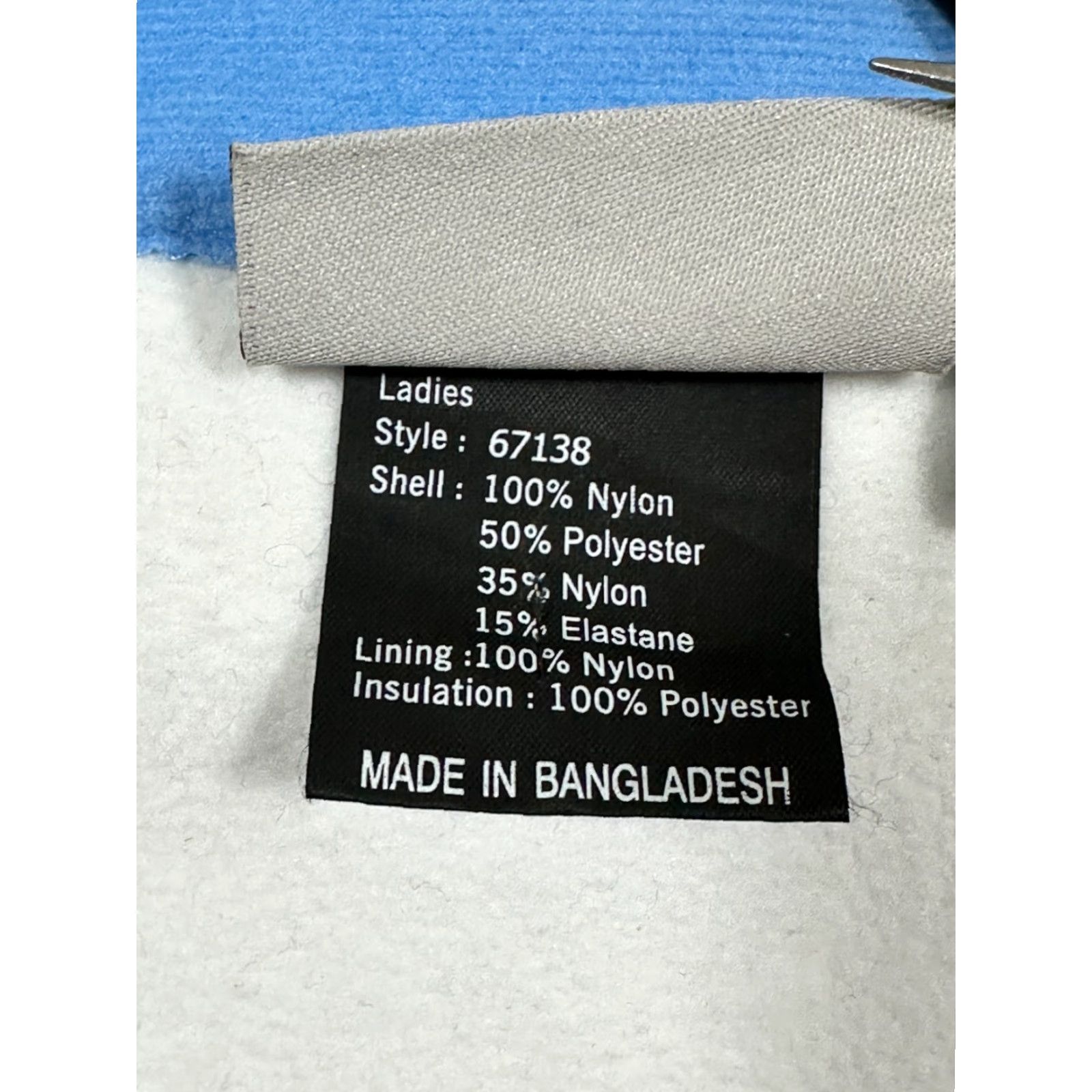 Obermeyer Obermeyer Jacket Womens Size 10 Blue Hybrid Quilted Soft Shell Full Zip Jacket Size L / US 10 / IT 46 - 5 Thumbnail