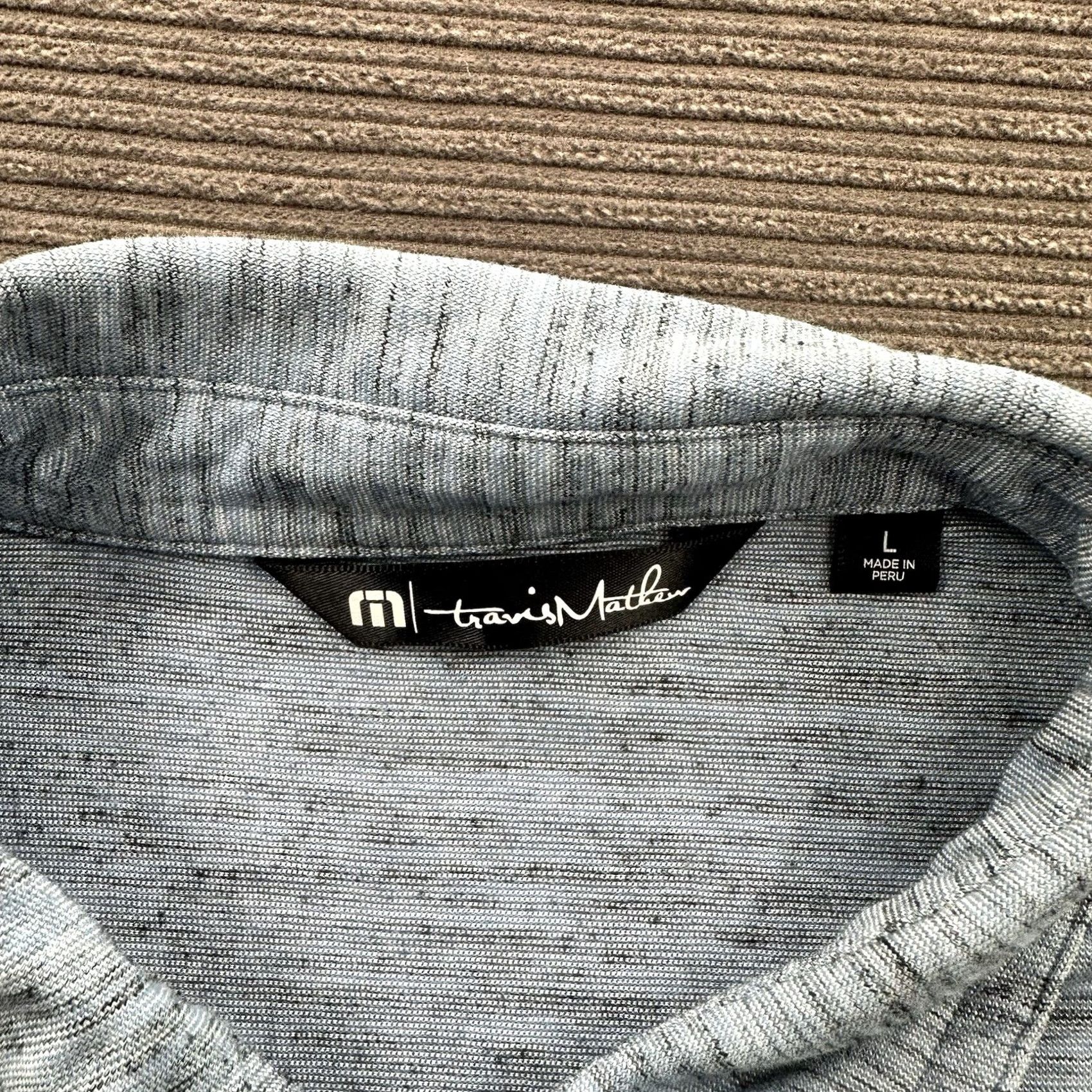TravisMathew Travis Mathew Polo Shirt Men L Blue Golf Preppy Embroidered Sleeve Short Sleeve Collared Pullover Casual Polo Shirt Size US L / EU 52-54 / 3 - 3 Thumbnail