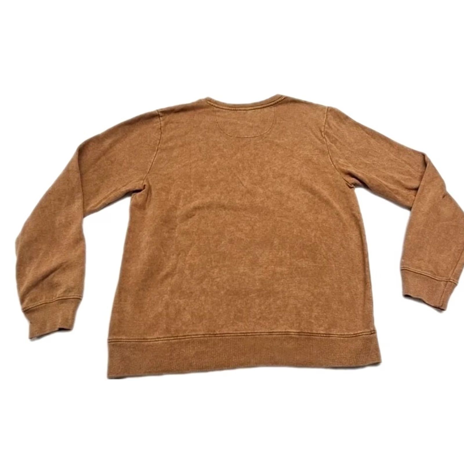 Logo 7 AC/DC Sweatshirt Mens M Brown Crewneck Fleece Graphic Band Logo Rock Pullover Size US M / EU 48-50 / 2 - 6 Thumbnail