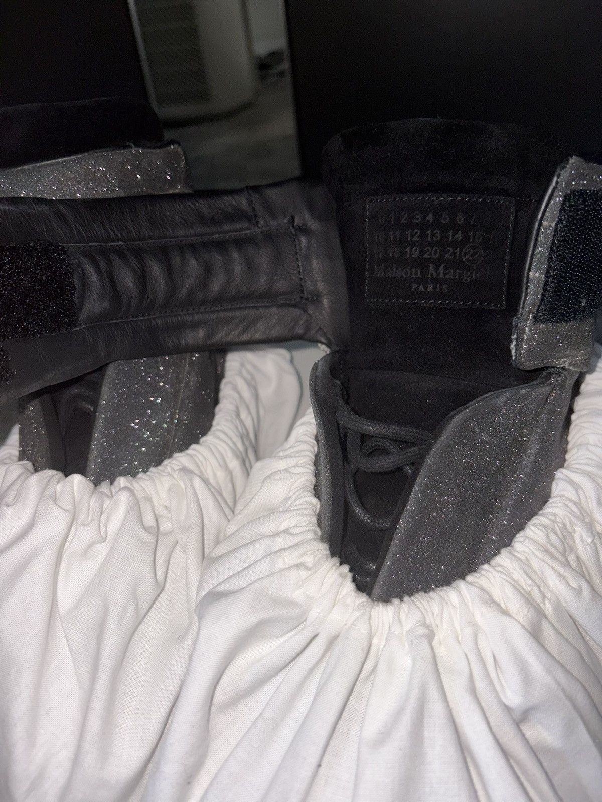 Maison Margiela Maison Margiela 2016 Grey Glitter Future High Top Sneaker Size US 11 / EU 44 - 11 Thumbnail