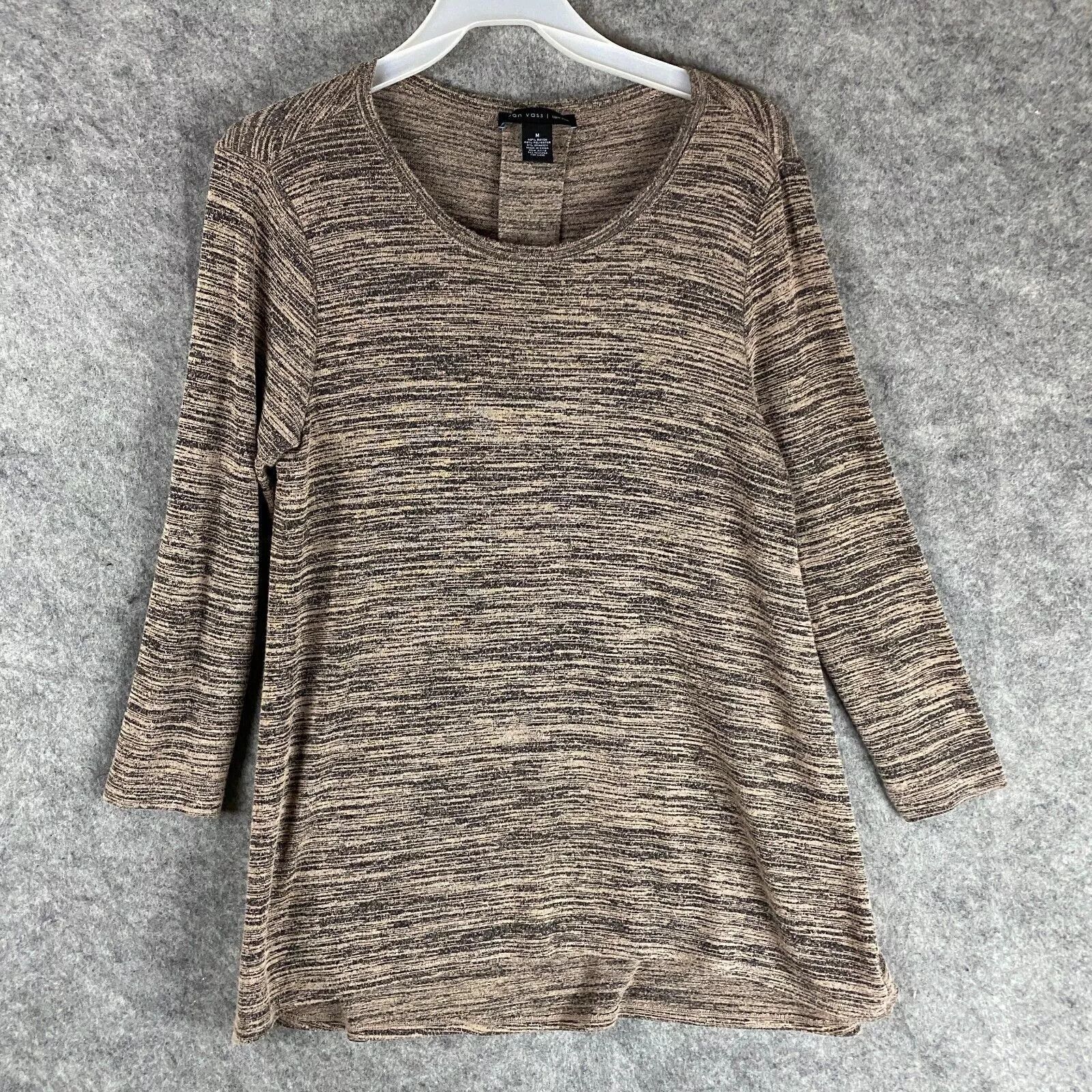 Other Joan Vass Blouse Medium Women's Pullover Tan Adults M Size M / US 6-8 / IT 42-44 - 1 Thumbnail