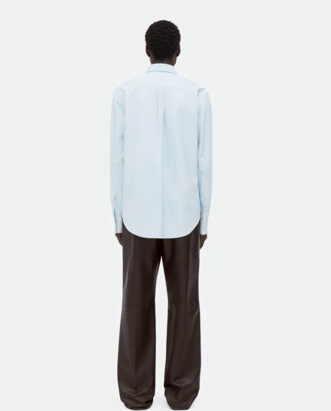 Bottega Veneta Leather Print Shirt in blue Size US M / EU 48-50 / 2 - 2 Thumbnail