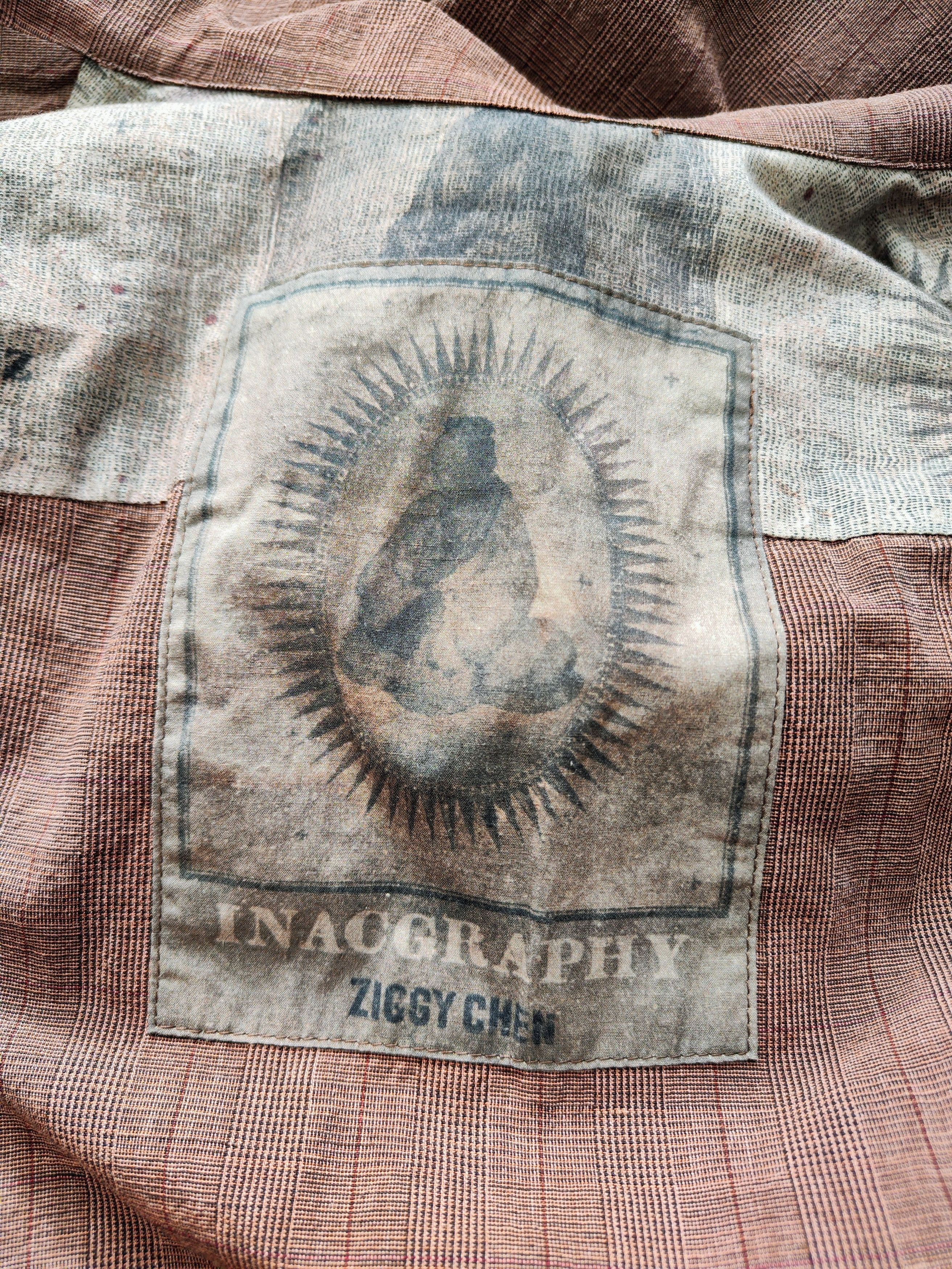 Ziggy Chen Brown checkered overshirt.Like Archivio J.M. Ribot or Julius Size US M / EU 48-50 / 2 - 8 Thumbnail