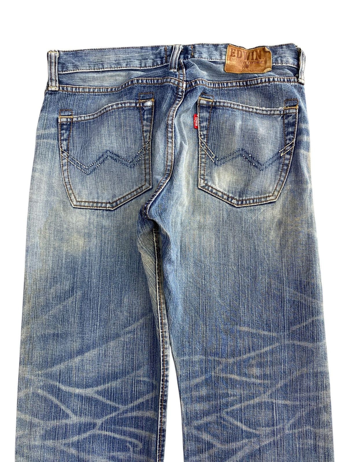 Edwin Vintage Edwin Whiskers Rusty Wash Style Loose Style Size US 32 / EU 48 - 4 Thumbnail