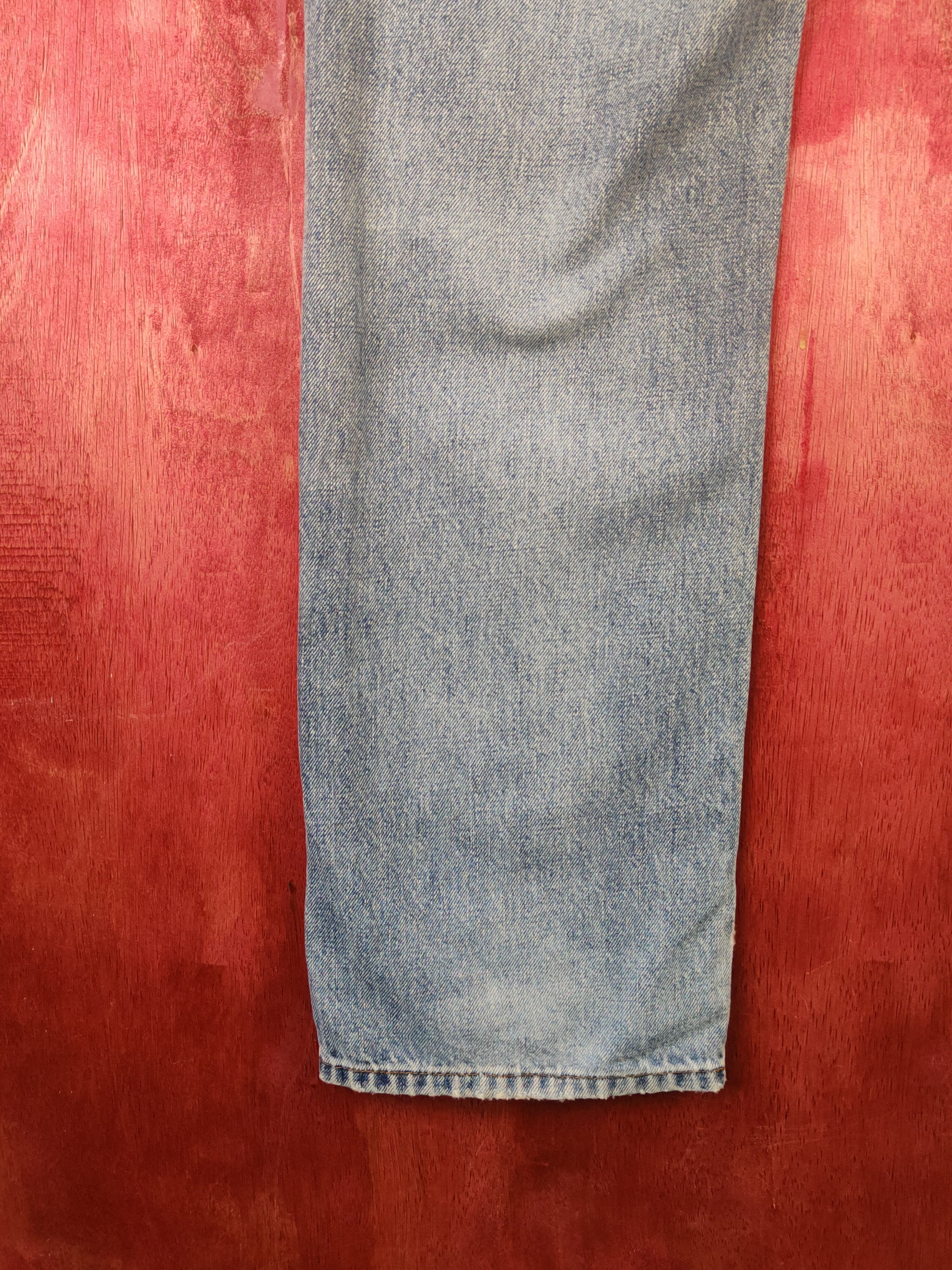 Japanese Brand Topvalu Blue Distressed Ripped Jeans #S2143 Size US 35 - 11 Thumbnail