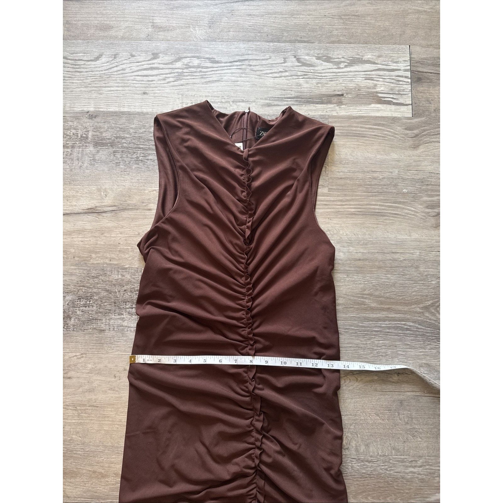 Zara ZARA CENTRAL RUFFLED MIDI DRESS- BRAND NEW SIZE M Size M / US 6-8 / IT 42-44 - 6 Thumbnail