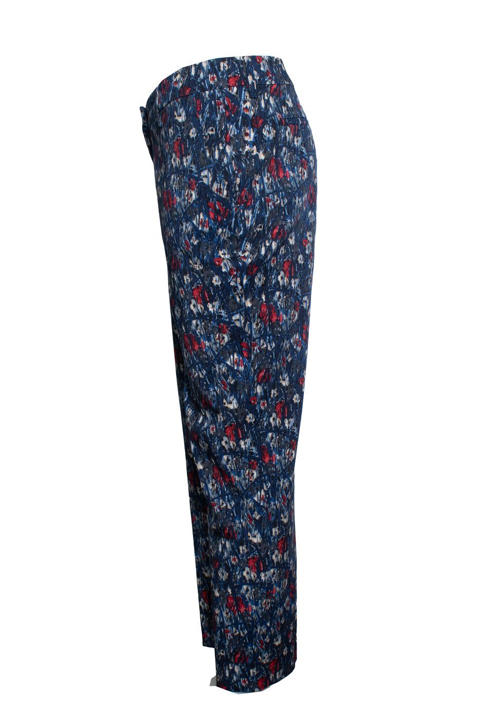 Prada Prada, Floral and striped pantalon in blue Size 30" / US 8 / IT 44 - 4 Thumbnail