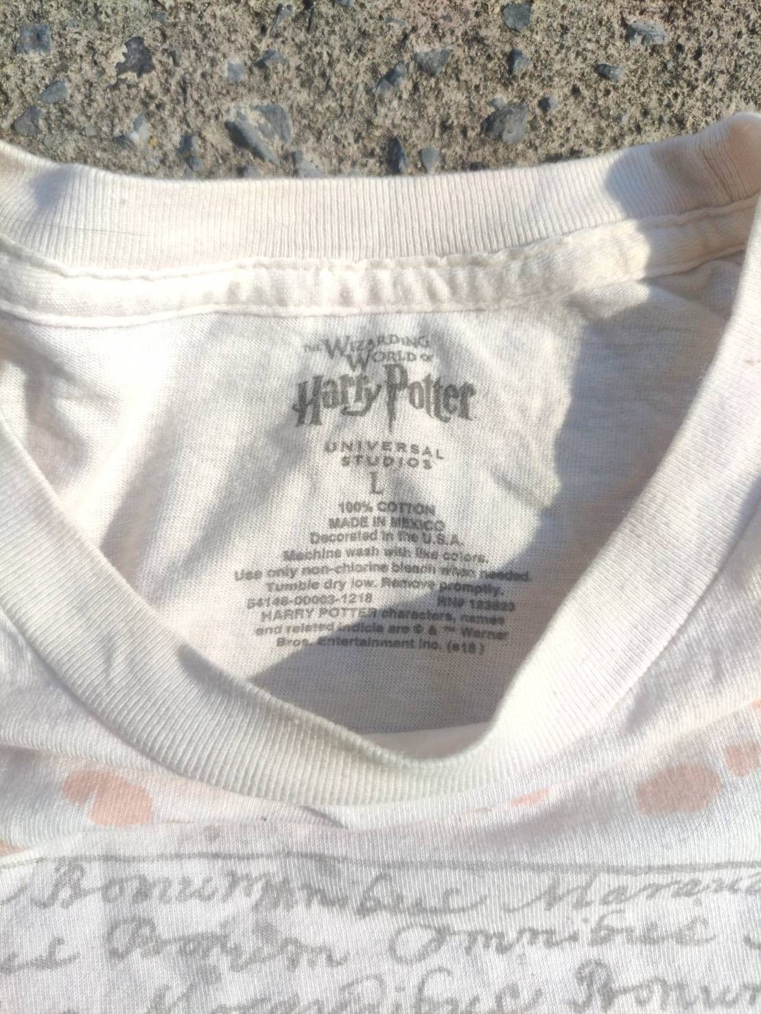 Universal Studios Harry Potter " Marauders Map " Glows in the Sunlight Movie Size US L / EU 52-54 / 3 - 4 Thumbnail