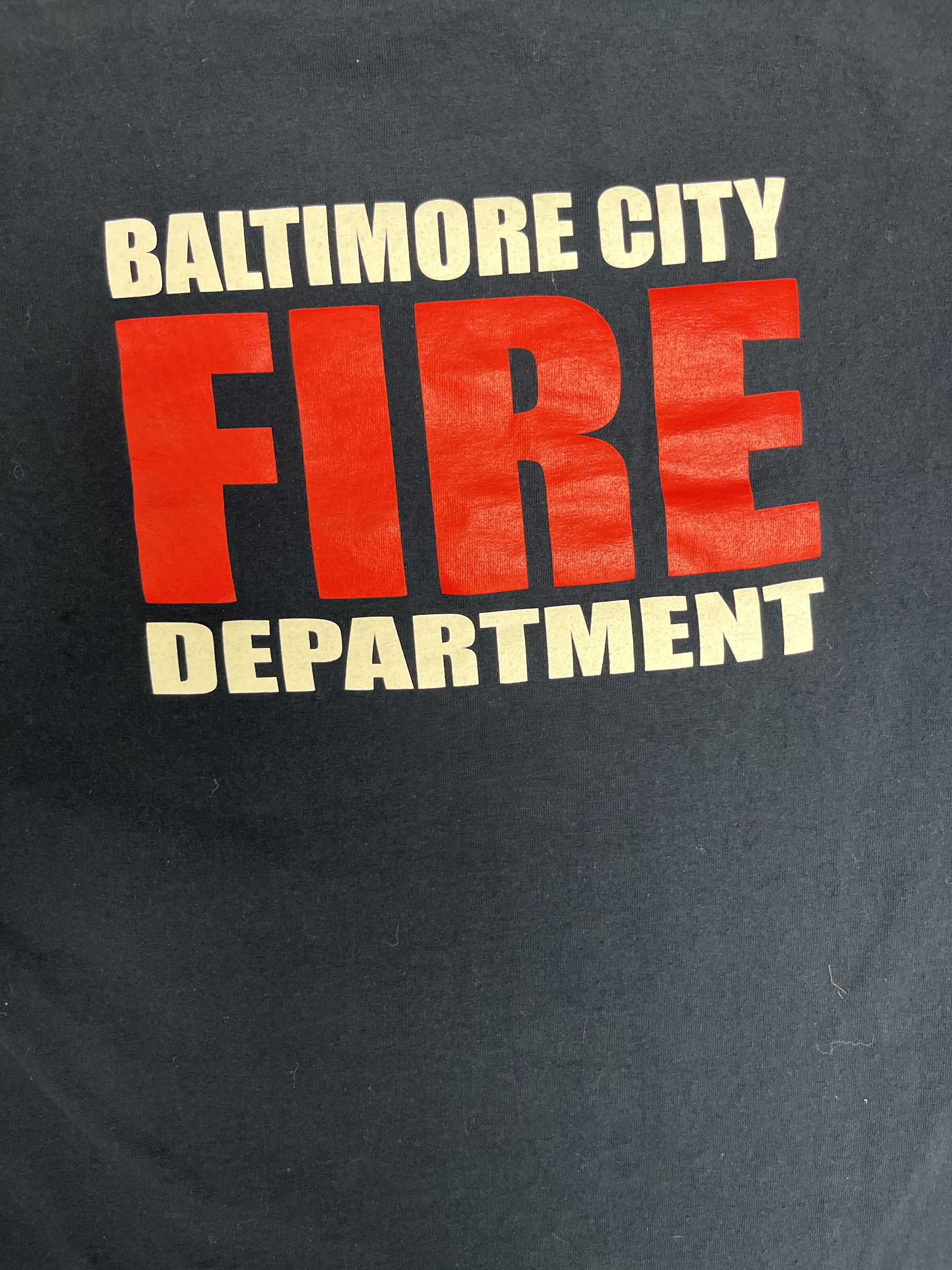 Vintage Baltimore City Fire Department Ladder 49 Vintage Blue Tee Size US XL / EU 56 / 4 - 5 Thumbnail