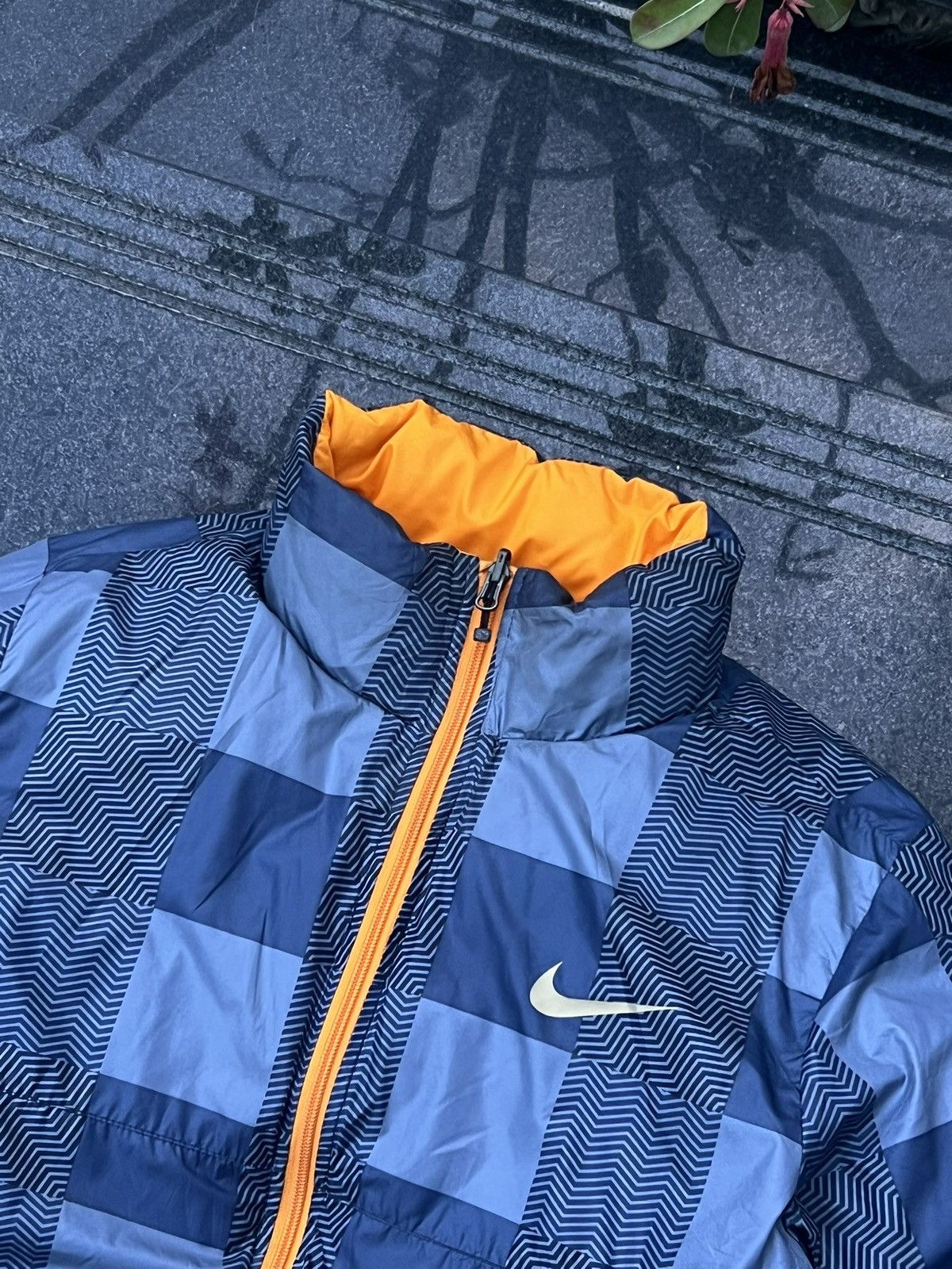 Nike × Vintage 00s Nike Swoosh Reversible Vintage Oversized Puffer Jacket Size US M / EU 48-50 / 2 - 7 Thumbnail