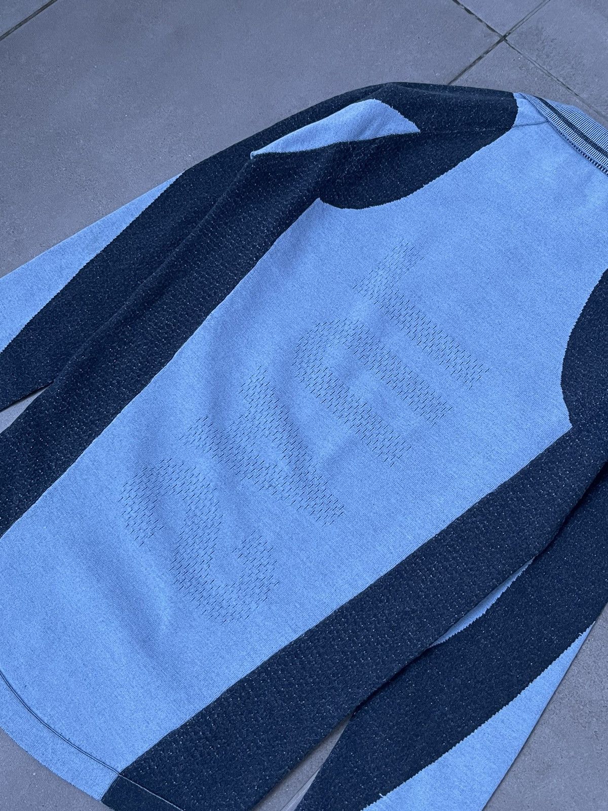 Saul Nash !DS! SS23 Saul Nash Blue Drop Stitch Polo Longsleeve Size US S / EU 44-46 / 1 - 16 Thumbnail