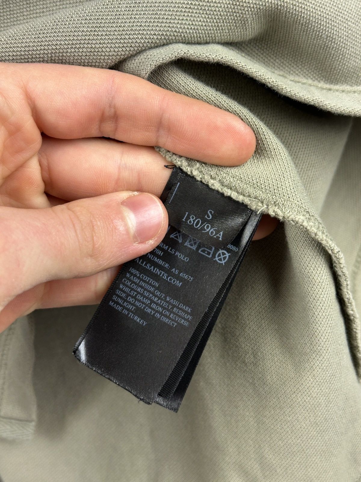 Allsaints × Vintage AllSaints Waffle Reforme Long sleeve Polo Shirt Size US S / EU 44-46 / 1 - 9 Thumbnail