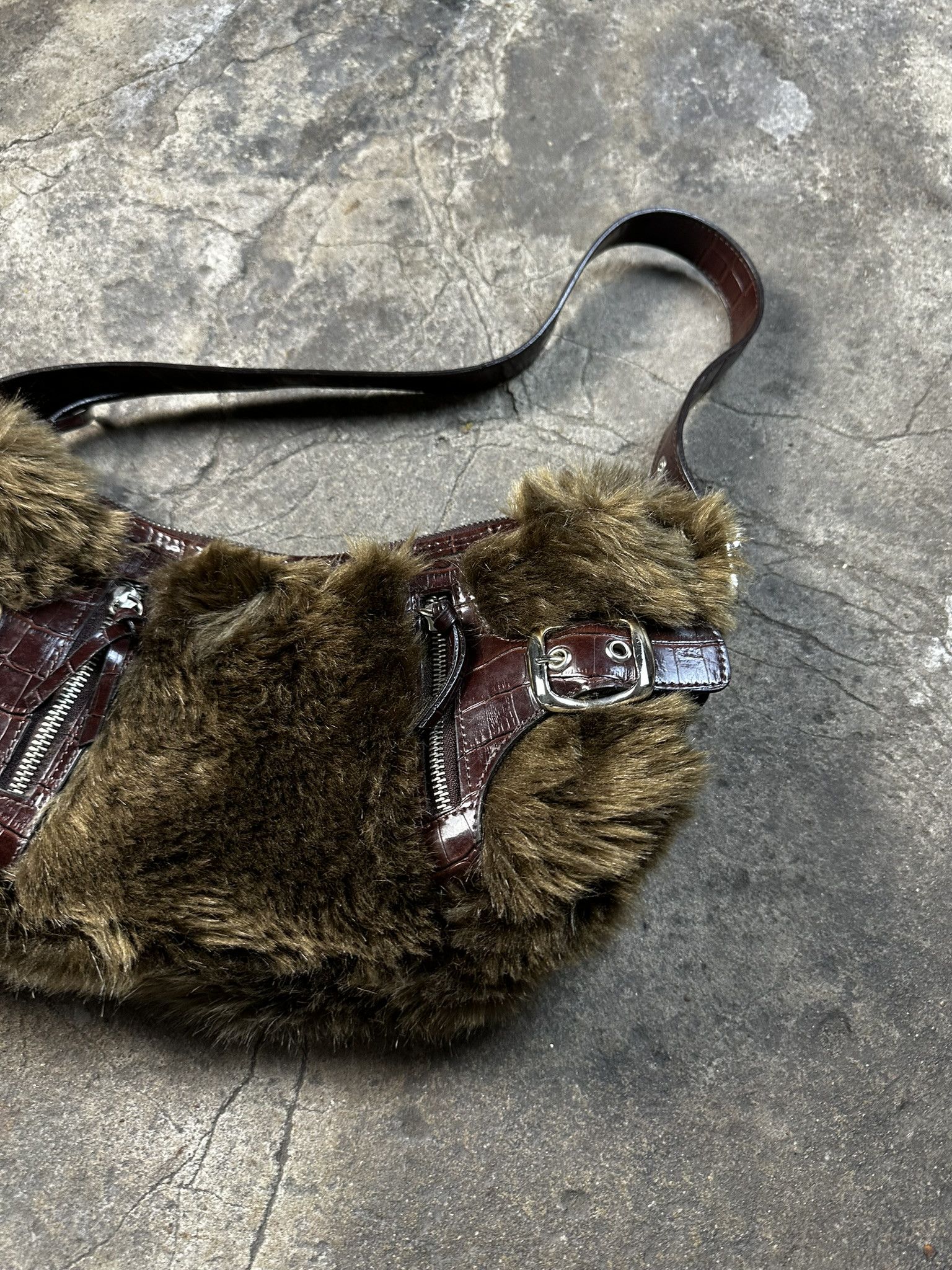 Japanese Brand Vintage Y2k Faux Fur Archive Bag Alternative 2000s Size ONE SIZE - 3 Thumbnail