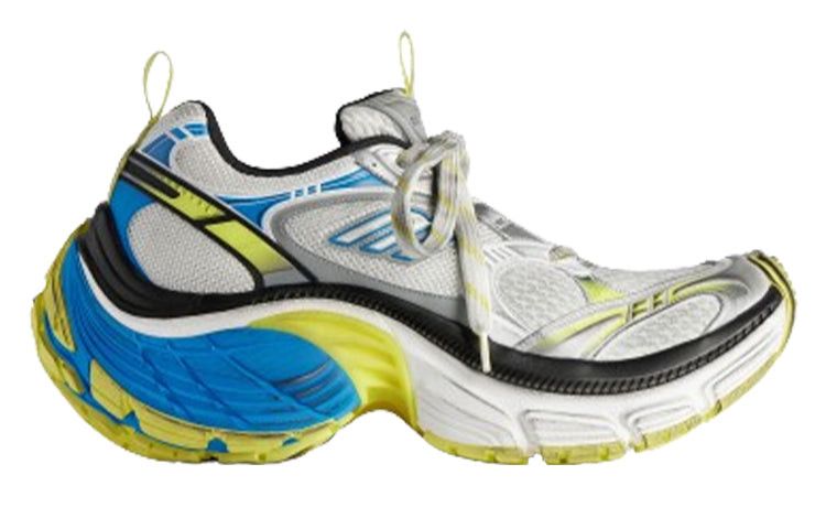 10xl sneaker in white/neon yellow/blue/black