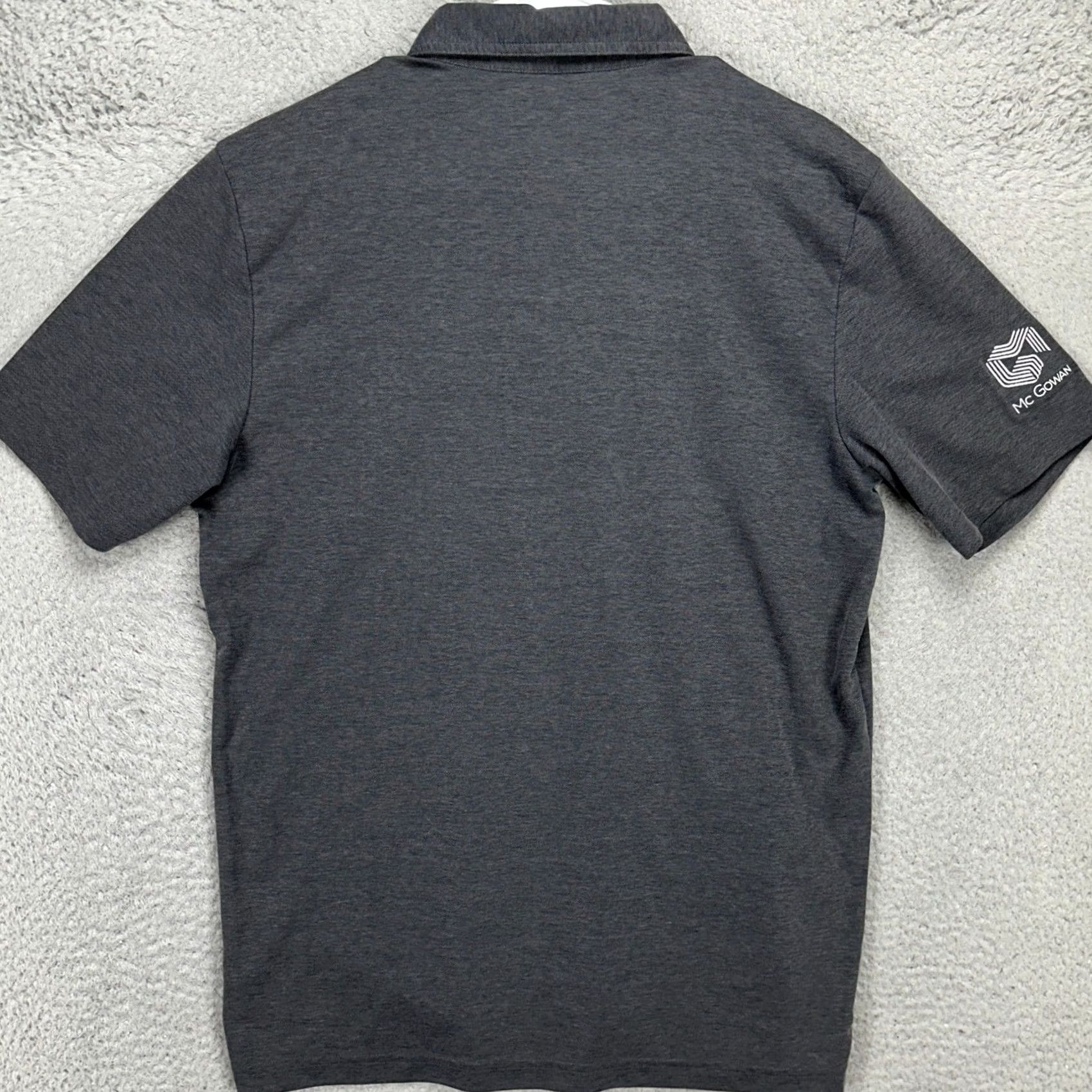 TravisMathew Travis Mathew Golf Polo Shirt Adult Mens Large Dark Grey Rugby Pima Cotton Blend Size US L / EU 52-54 / 3 - 3 Thumbnail