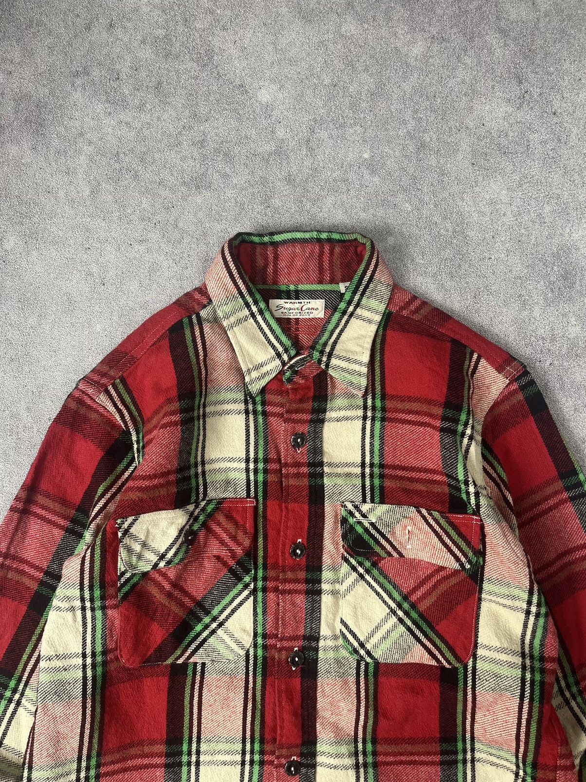 Japanese Brand × Sugar Cane Sugarcane warmth sanforized colorfast heavy flannel shir Size US M / EU 48-50 / 2 - 2 Thumbnail
