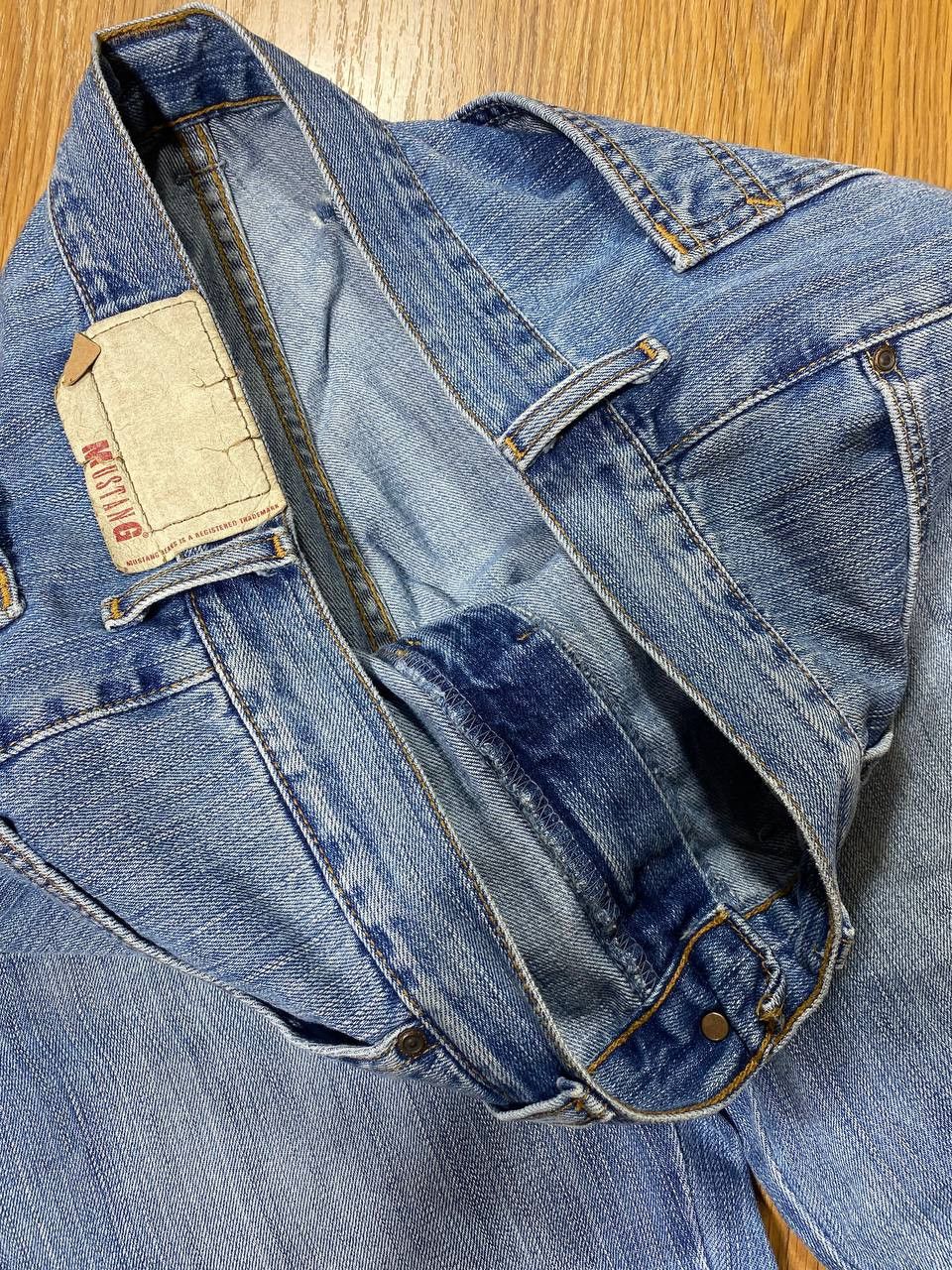 Jean × Mustang × Vintage Vintage 90s mustang jeans light blue wash Size US 36 / EU 52 - 18 Thumbnail
