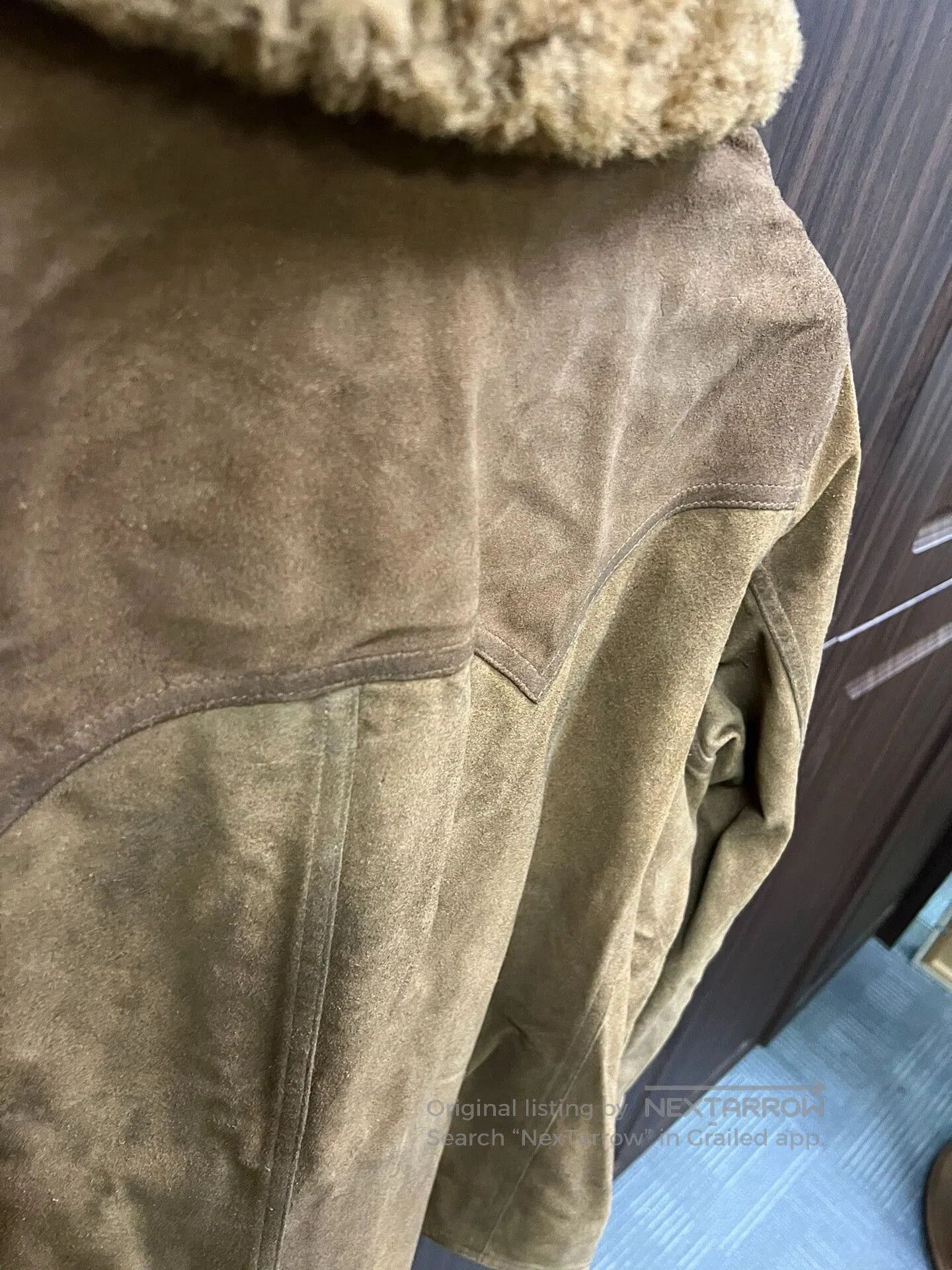 RRL Ralph Lauren RRL Shearling Brown Jacket with Fur Collar. Size US M / EU 48-50 / 2 - 6 Thumbnail