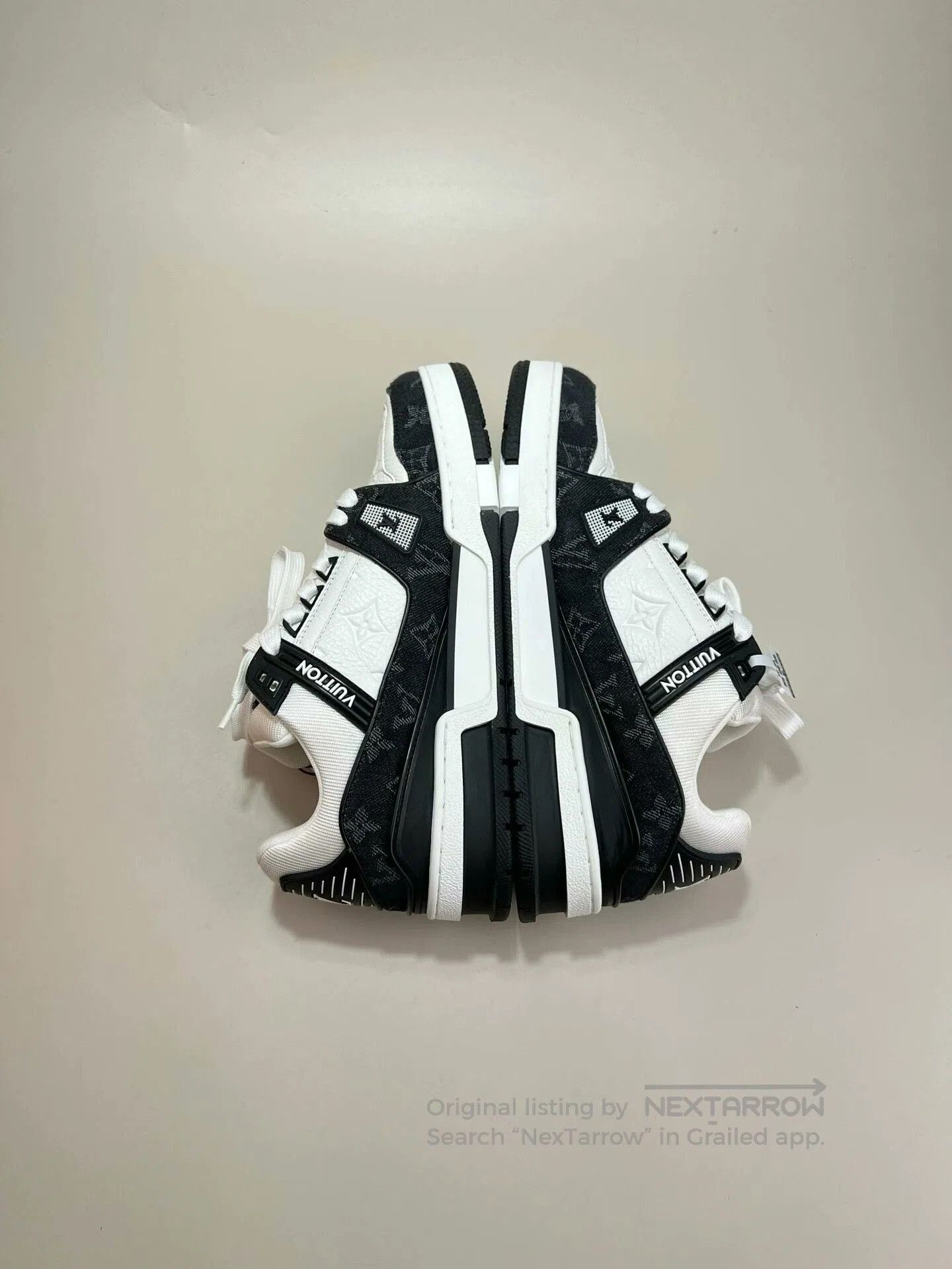 Louis Vuitton louis vuitton lv trainer black white sneakers. Size US 5 / EU 37 - 4 Thumbnail