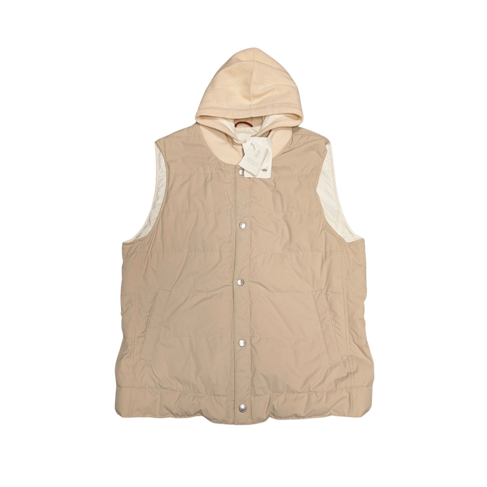 Brunello Cucinelli NWT Brunello Cucinelli Wool Cashmere Down Vest Mens Large Size L / US 10 / IT 46 - 1 Thumbnail