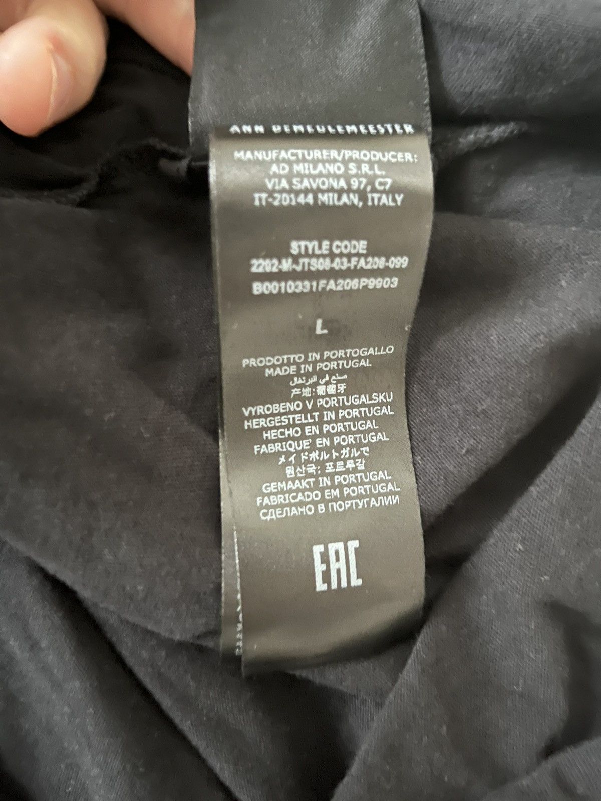 Ann Demeulemeester ANN DEMEULEMEESTER Message Print T-Shirts Size US M / EU 48-50 / 2 - 5 Thumbnail
