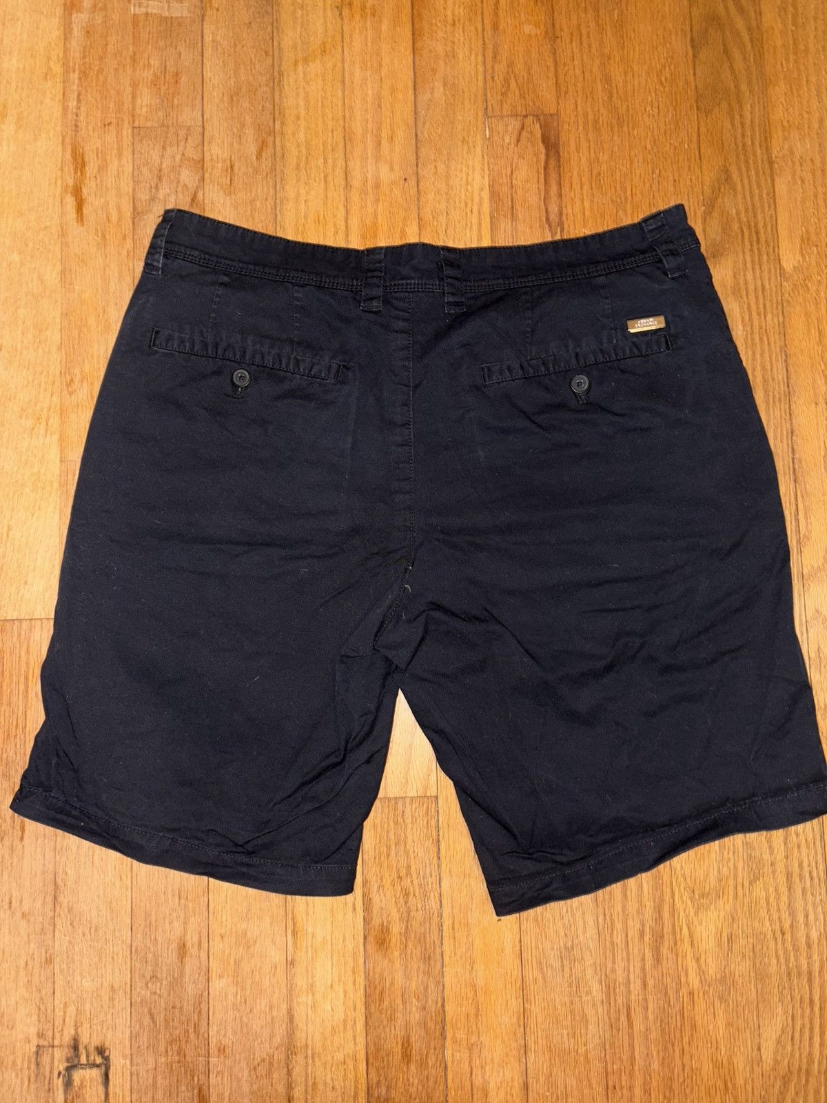 Armani Exchange Armani Exchange Black Khaki Shorts Size US 34 / EU 50 - 2 Thumbnail