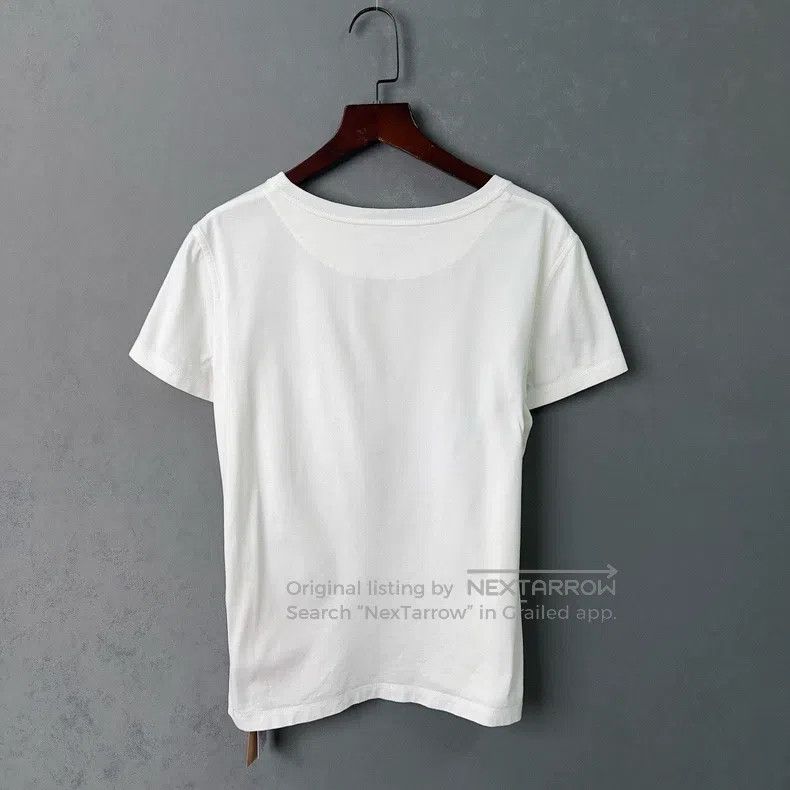 Hermes Hermes Pocket Embroidered White Short Sleeve Size XS / US 0-2 / IT 36-38 - 2 Thumbnail