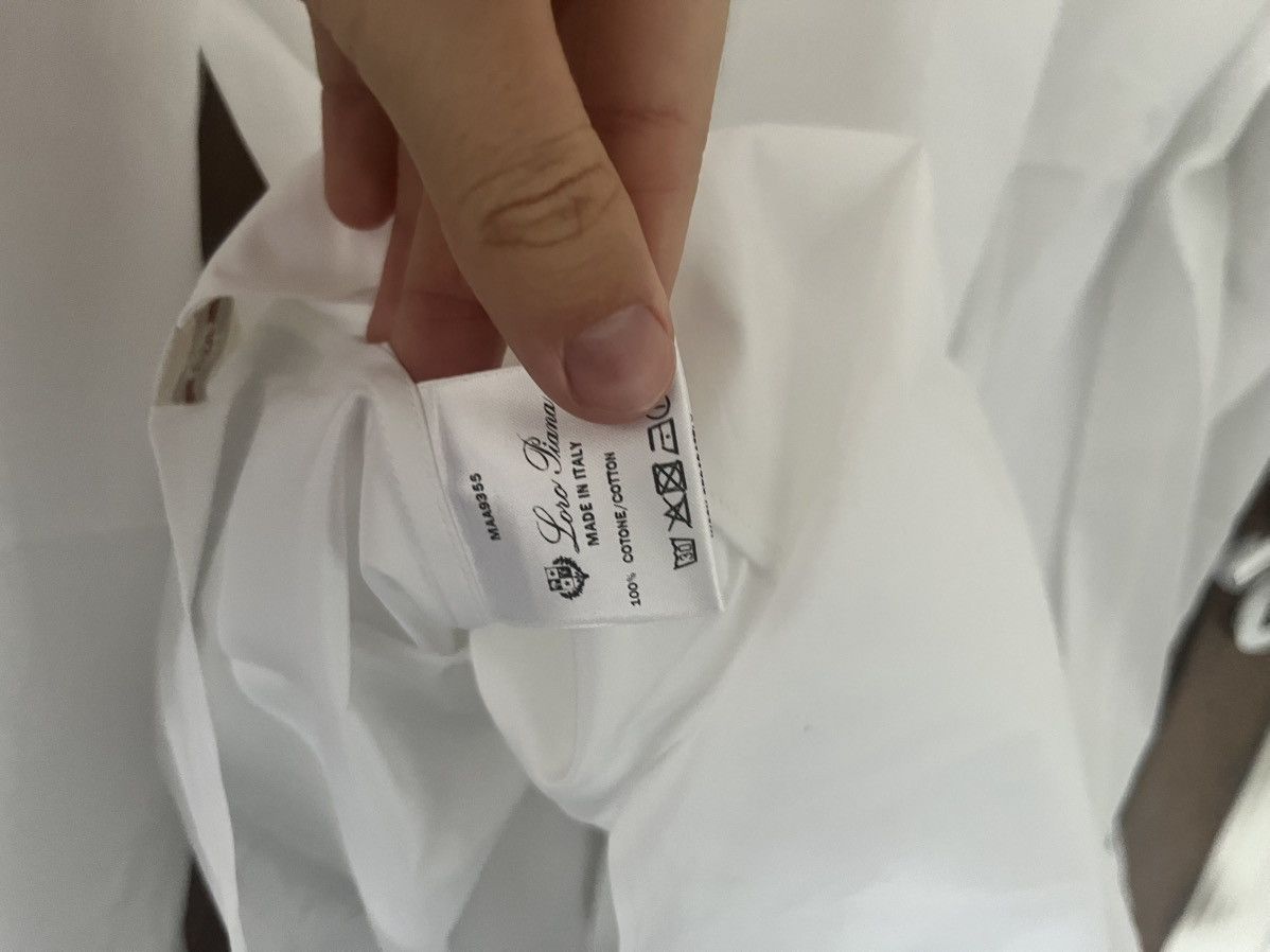 Loro Piana Loro Piana white cotton andre shirt size 39 Size US M / EU 48-50 / 2 - 8 Thumbnail