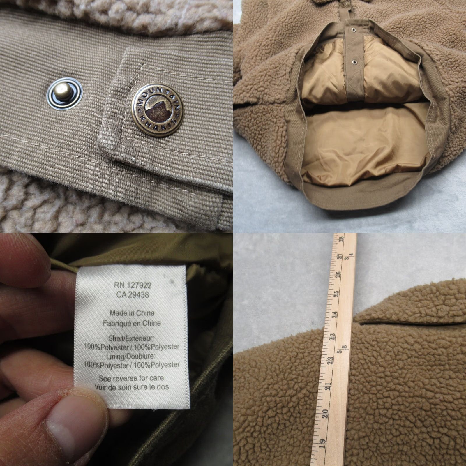 Mountain Khakis Mountain Khakis Sherpa Fleece Jacket Womens Medium Brown Trek Snap Front Pockets Size M / US 6-8 / IT 42-44 - 8 Thumbnail