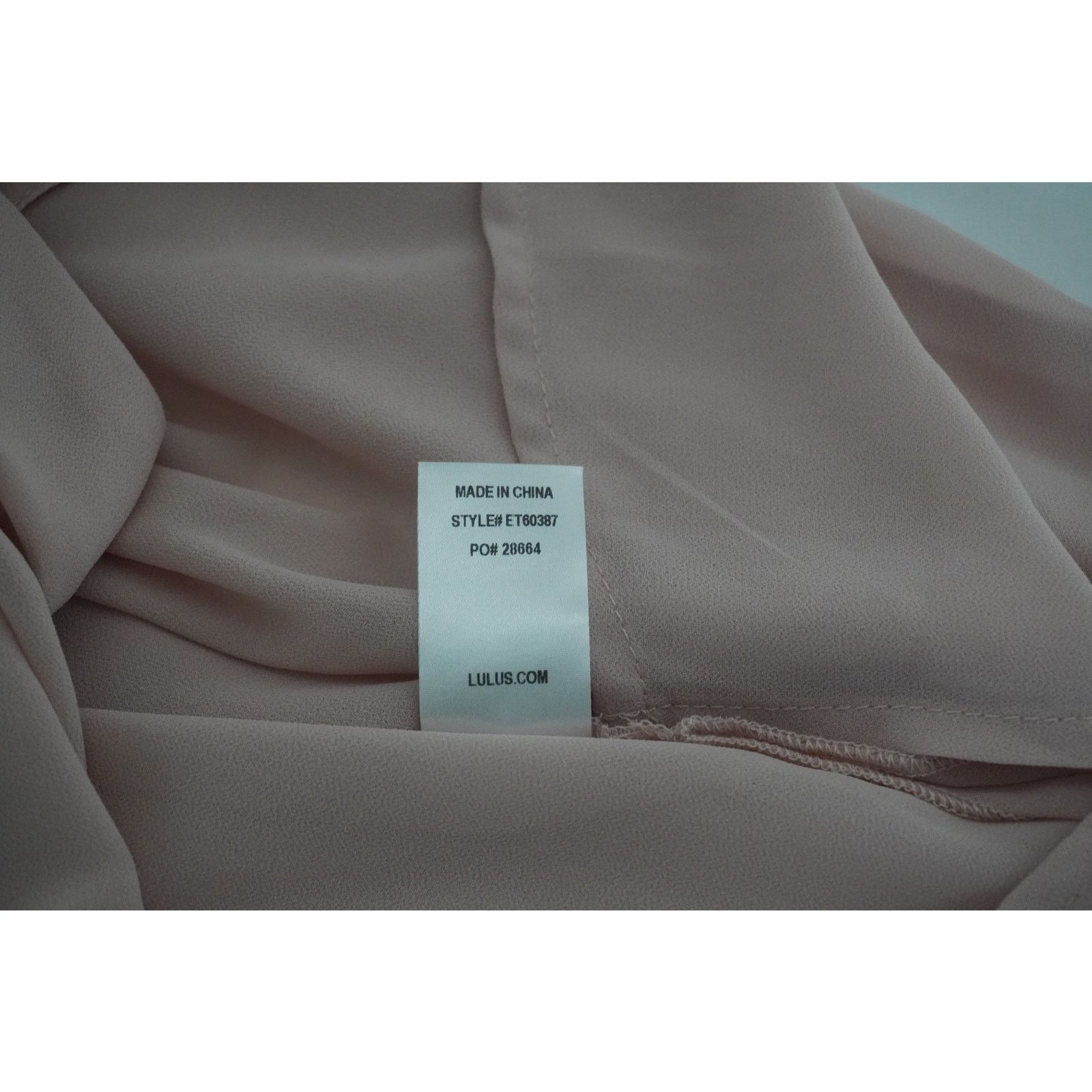 Lulus Lulus Blush Pink Long Sleeve Blouse Tie Neck Button Front Size S / US 4 / IT 40 - 5 Thumbnail