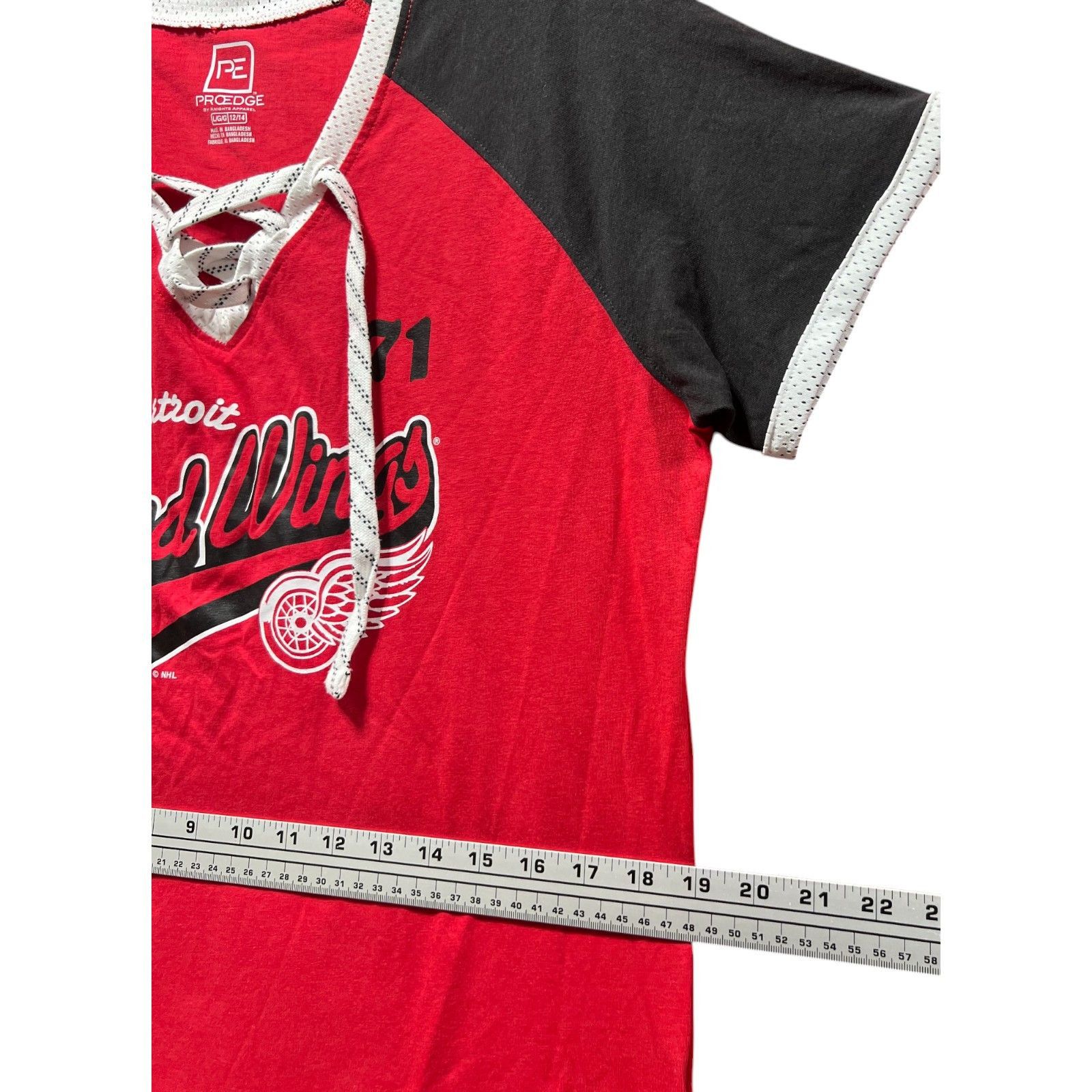 Other PROEDGE - Women's Lightweight Raglan Sleeve Lace Up T-Shirt Size L / US 10 / IT 46 - 4 Thumbnail