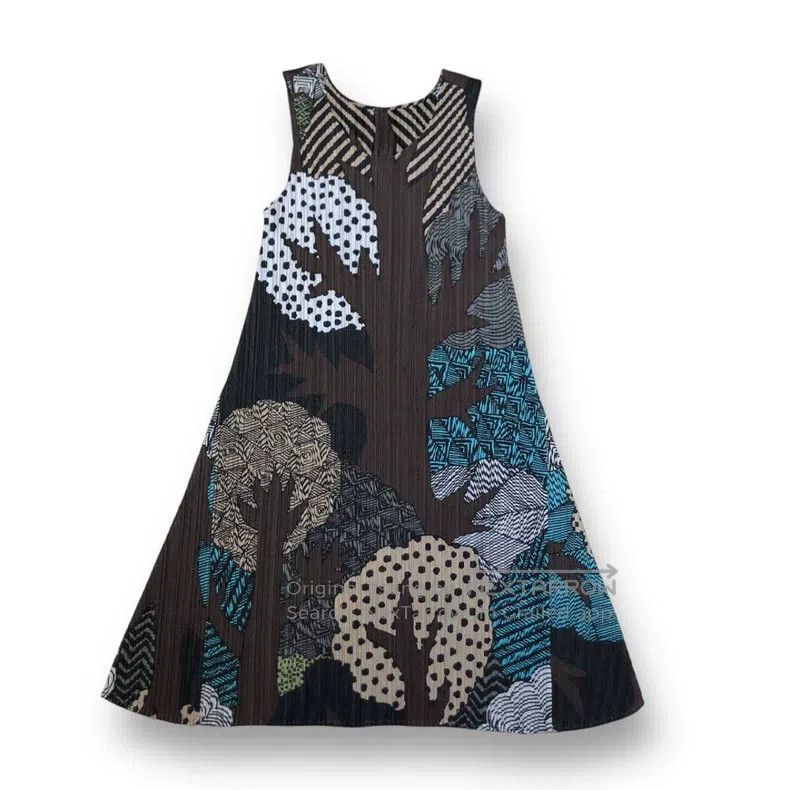 Issey Miyake Issey Miyake Brown Dress Size M / US 6-8 / IT 42-44 - 2 Thumbnail