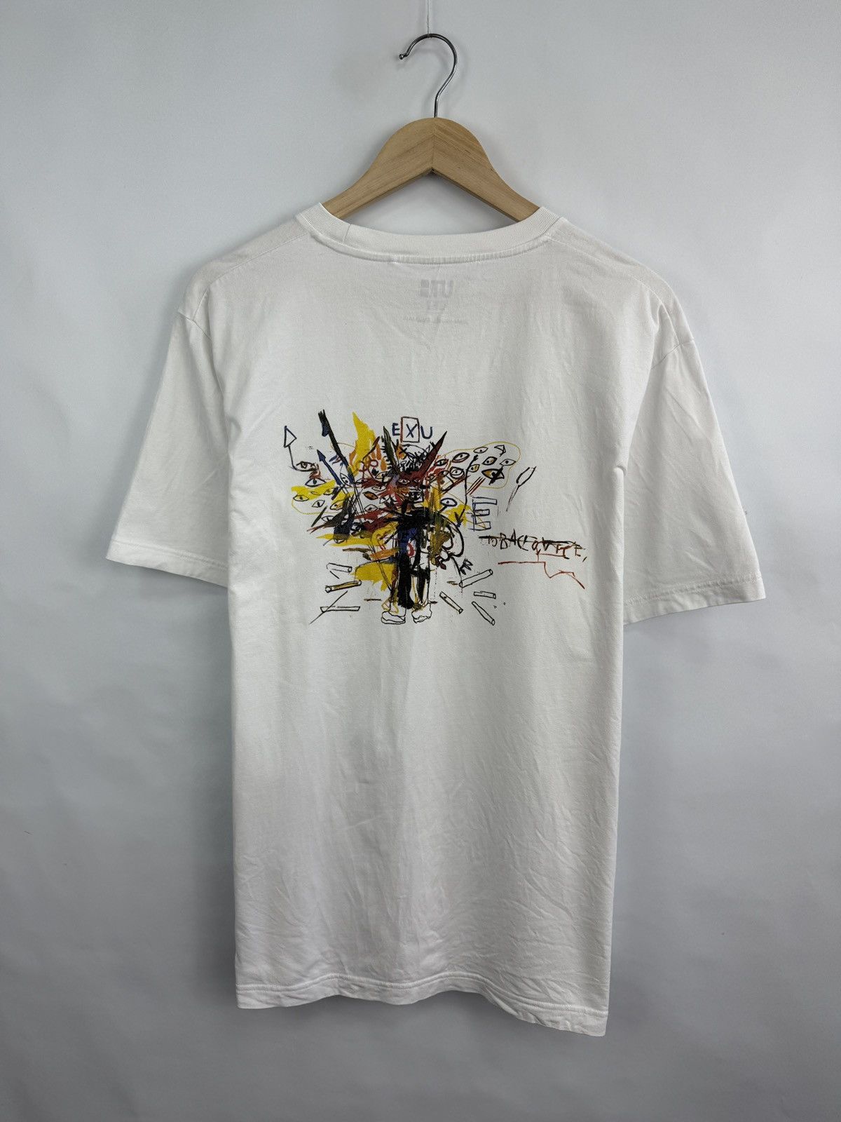 Uniqlo Y2K Uniqlo Jean Michel Basquiat Avant Garde Art T-Shirt Rare Size US XL / EU 56 / 4 - 4 Thumbnail