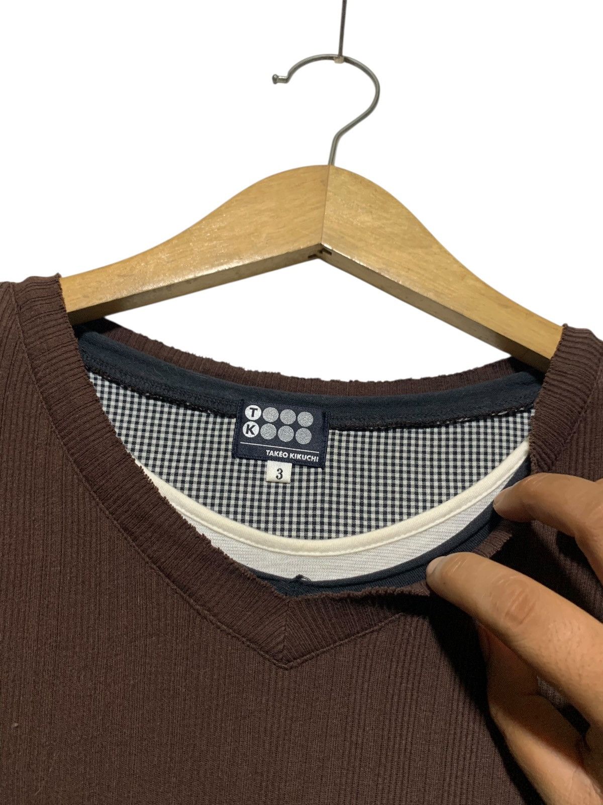 Takeo Kikuchi 2000s Takeo Kikuchi triple layer collar thermal longsleve Size US M / EU 48-50 / 2 - 4 Thumbnail