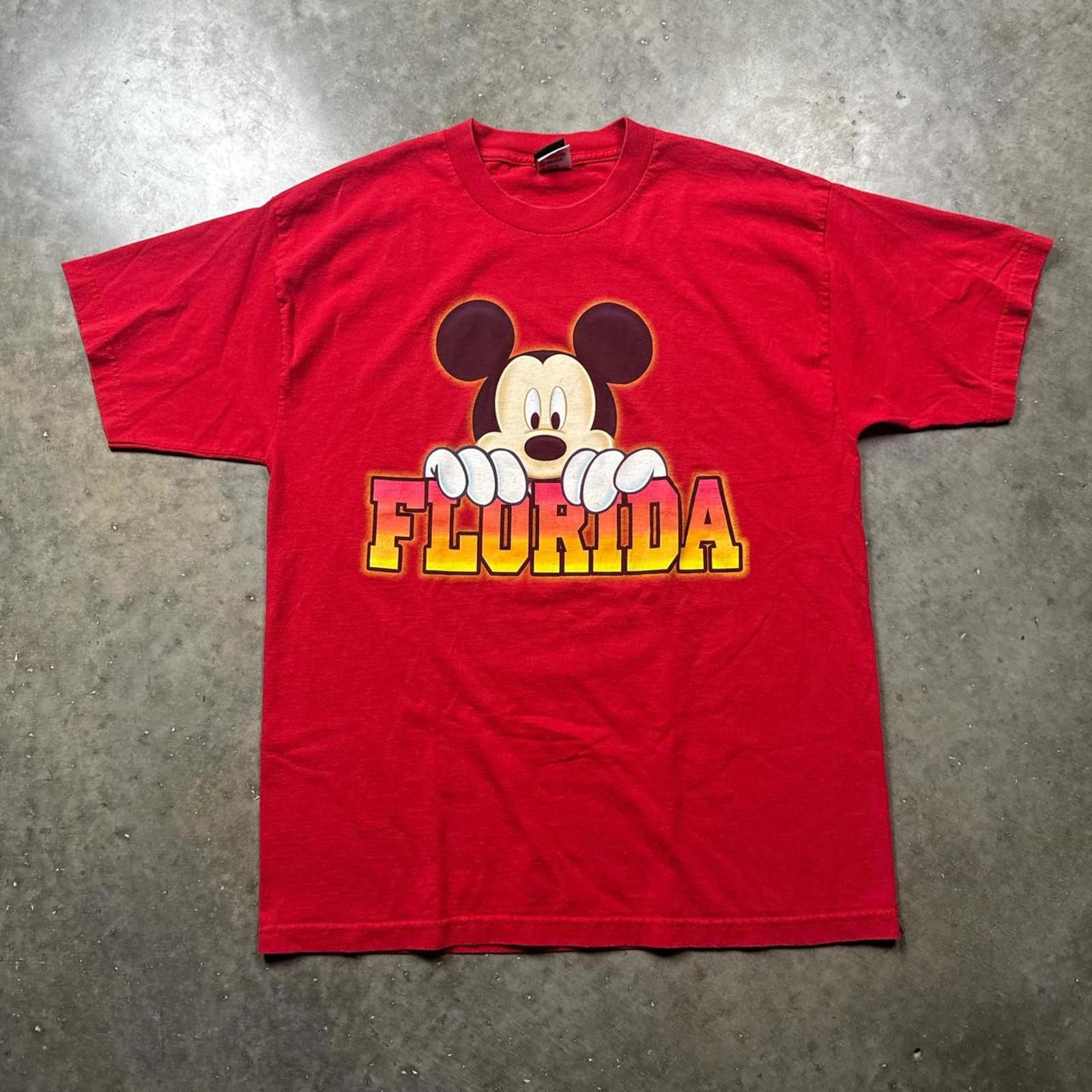Disney Mickey Mouse Florida Graphic 90’s T-Shirt Streetwear Size US XL / EU 56 / 4 - 1 Thumbnail
