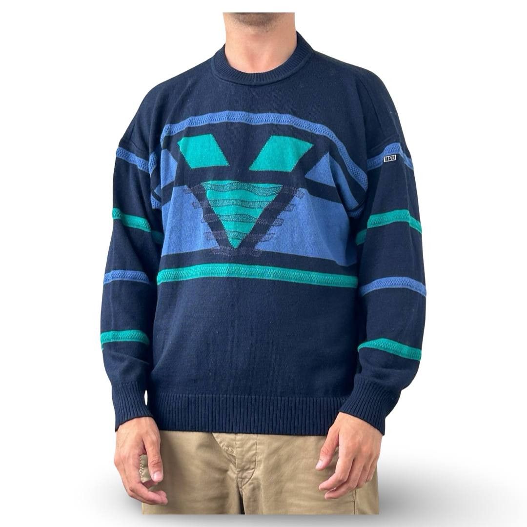 Vintage Vtg wool knitted sweater #788 Size US L / EU 52-54 / 3 - 1 Thumbnail