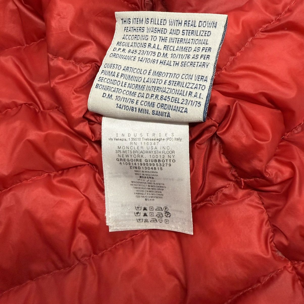 Moncler Moncler Gregoire Men’s Down Puffer Jacket Size 2 (S) Red Size US S / EU 44-46 / 1 - 8 Thumbnail