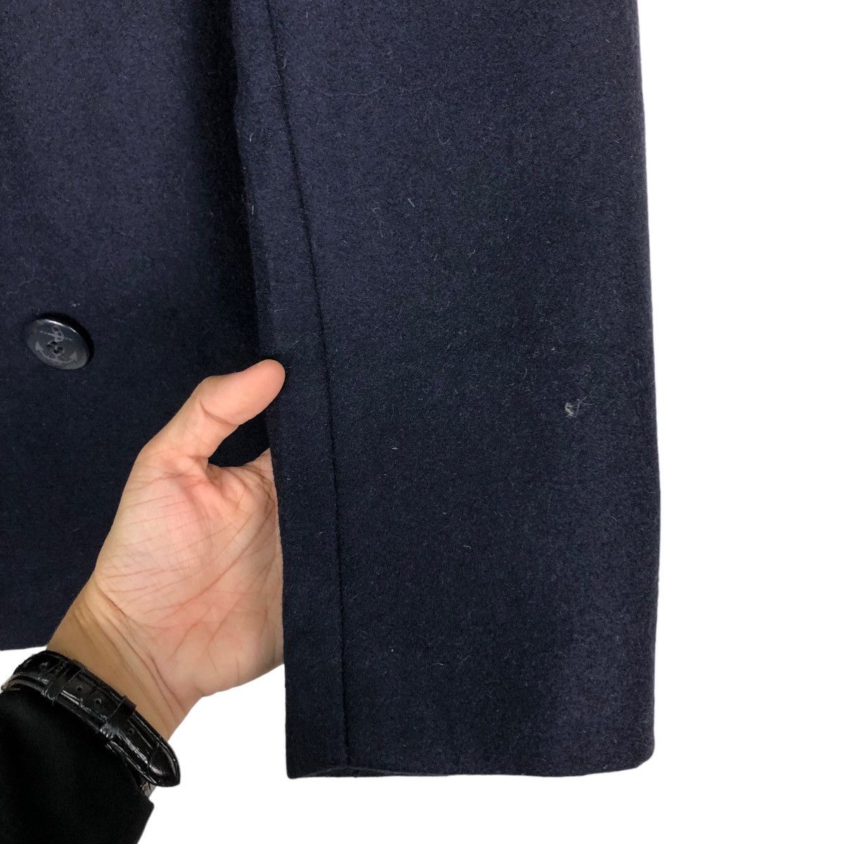 Japanese Brand 🔥Double Collar Biker Jacket Union Blue Traps Issey Miyake Size US XL / EU 56 / 4 - 15 Thumbnail