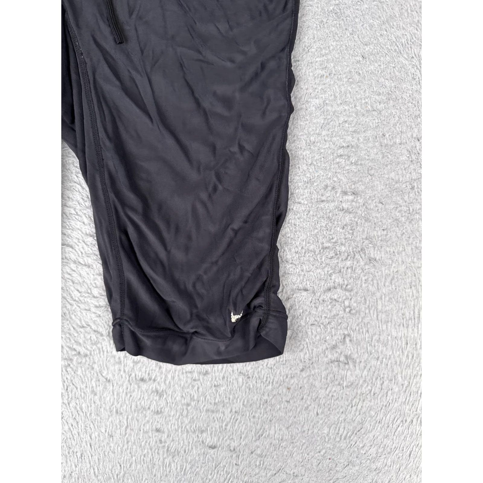 Swims Nike Swim Jammer Shorts Mens 38 Black Compression Drawstring Training Athletic Size US 38 / EU 54 - 2 Thumbnail