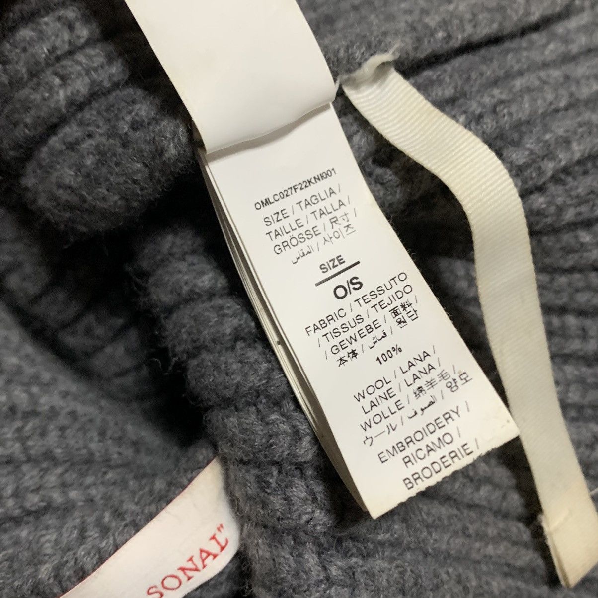 Off-White Off White Beanie Off White Logo Grey Beanie Hat Virgil Abloh Size ONE SIZE - 6 Thumbnail