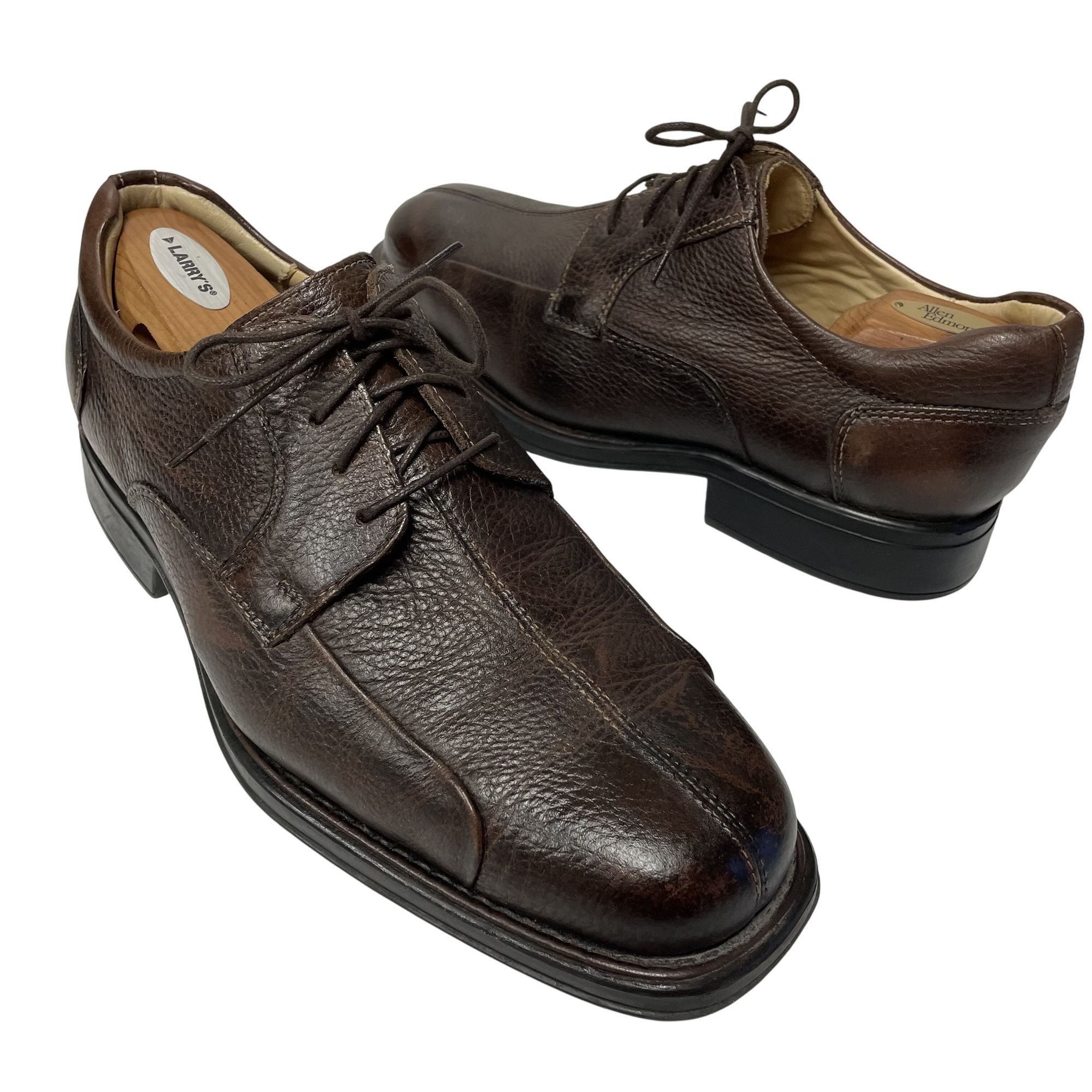 Belvedere Vtg Belvedere Baybridge Brown PEBBLED Leather Oxford Shoes Size US 9 / EU 42 - 1 Thumbnail