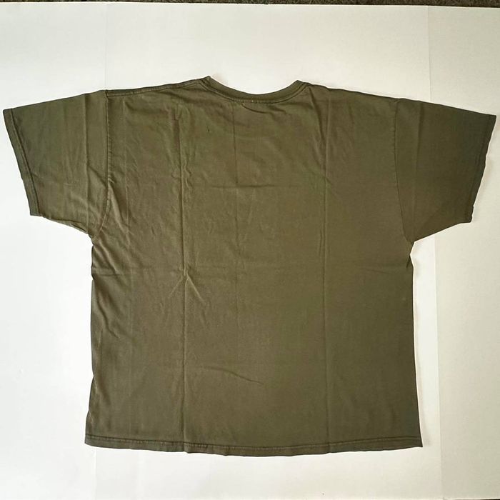 Hanes Usa logo green khaki short sleeve vintage y2k hanes tee XL